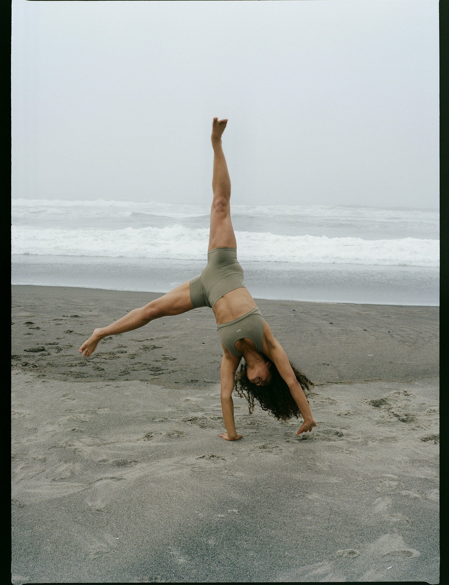 Alternative view of Breathe 1.0 Parke Pose Bra - Beachgrass