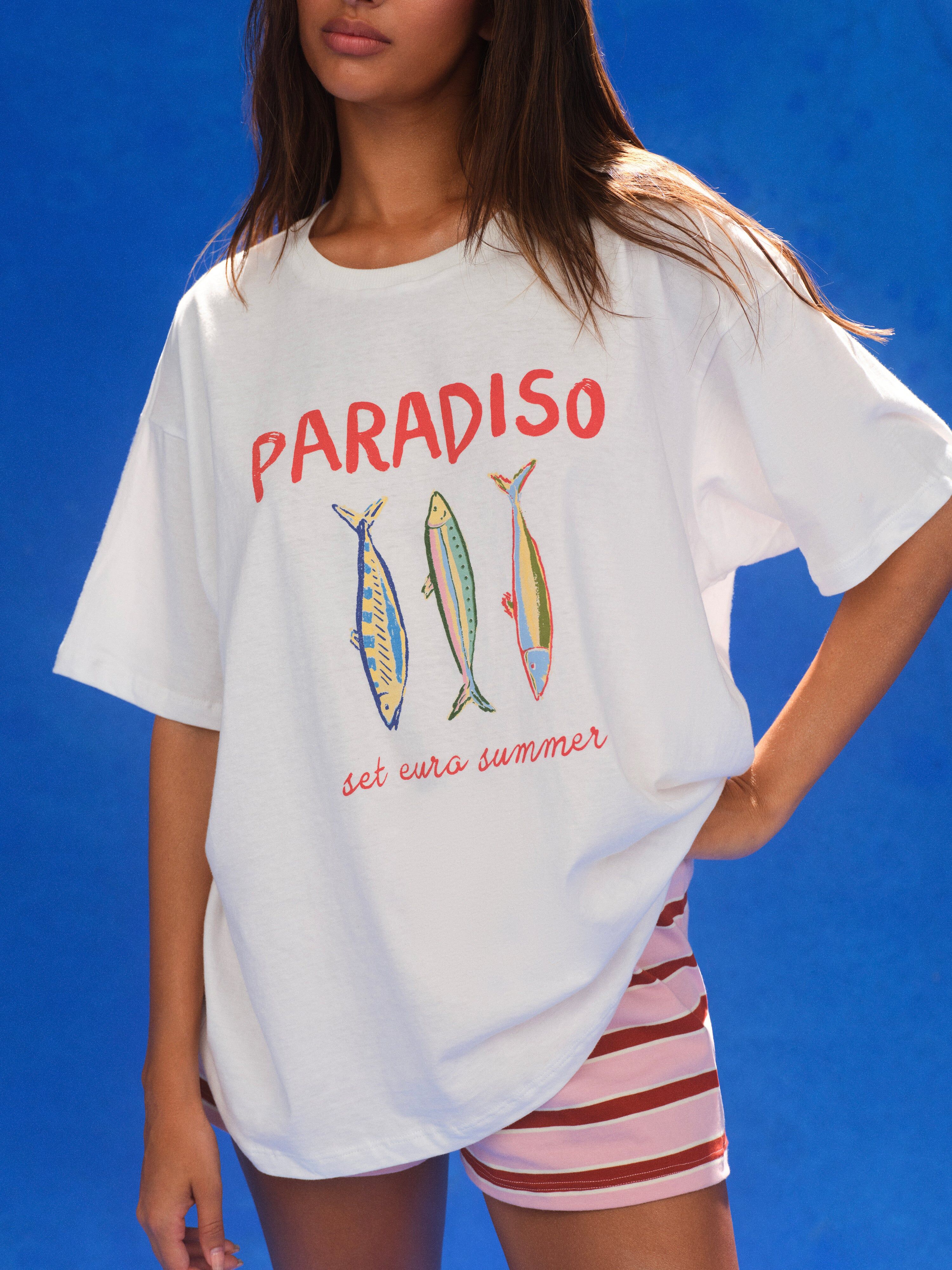 Classic Cotton Daily Paradiso Boxy Tee - Soleil - Image 2