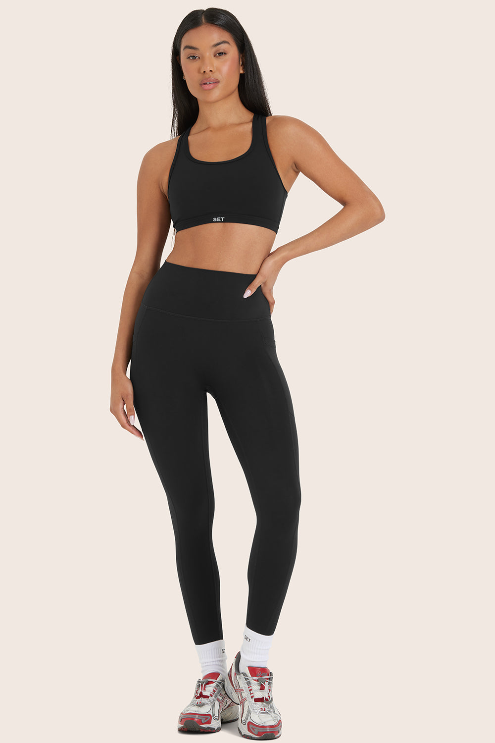 Alternative view of Breathe 1.0 High-Rise Pocket Leggings - Onyx