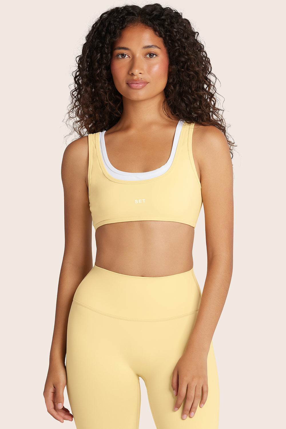 Breathe 1.0 Layer Scoop Bra - Butter
