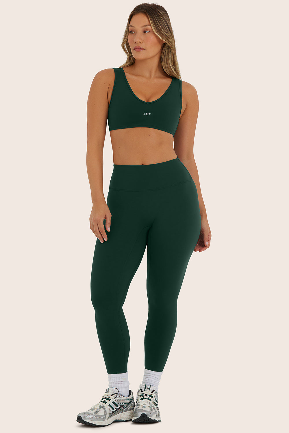 Alternative view of Sportbody Sporty Mid-Rise Leggings - Beetle
