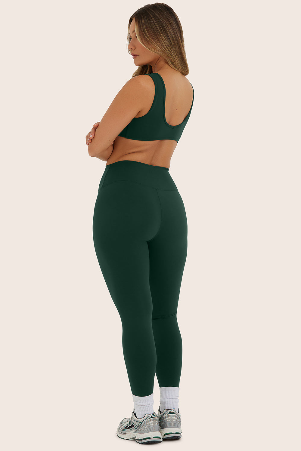 Sportbody Sporty Mid-Rise Leggings - Beetle - Image 3