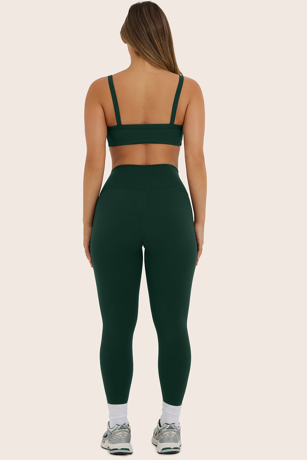 Sportbody Sporty High-Rise Leggings - Beetle - Image 3