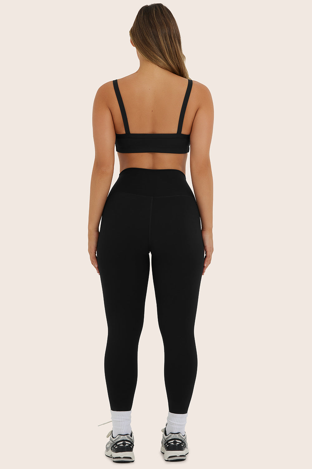 Sportbody Sporty High-Rise Leggings (Old)- Onyx - Image 3