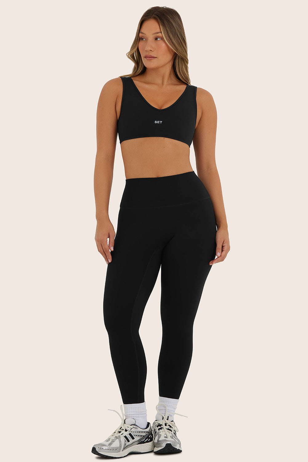 Alternative view of Sportbody Sporty Mid-Rise Leggings - Onyx