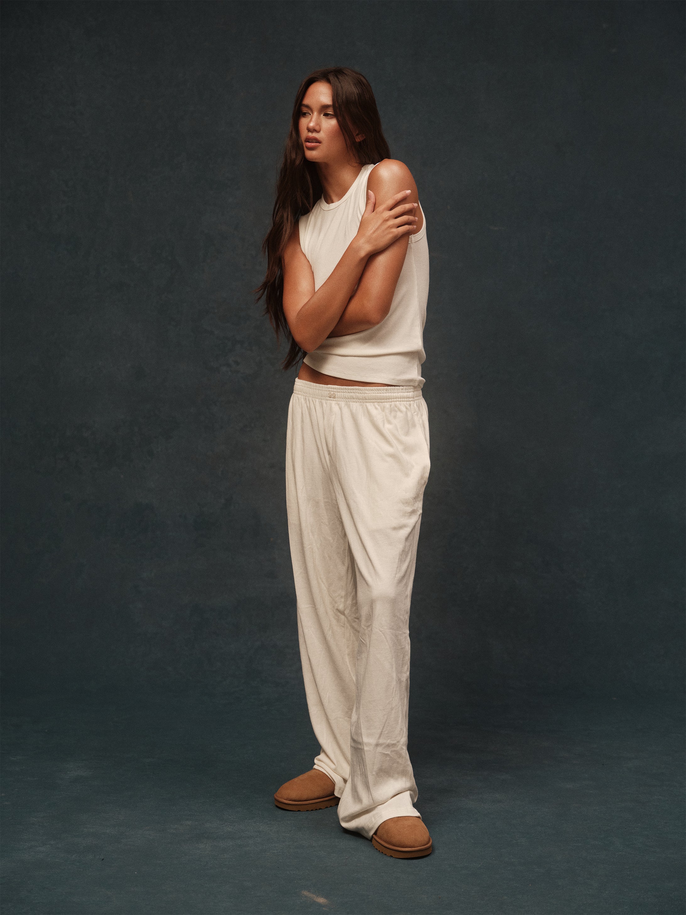 Alternative view of Heavy Cotton Easy Boxer Pants - Blanc