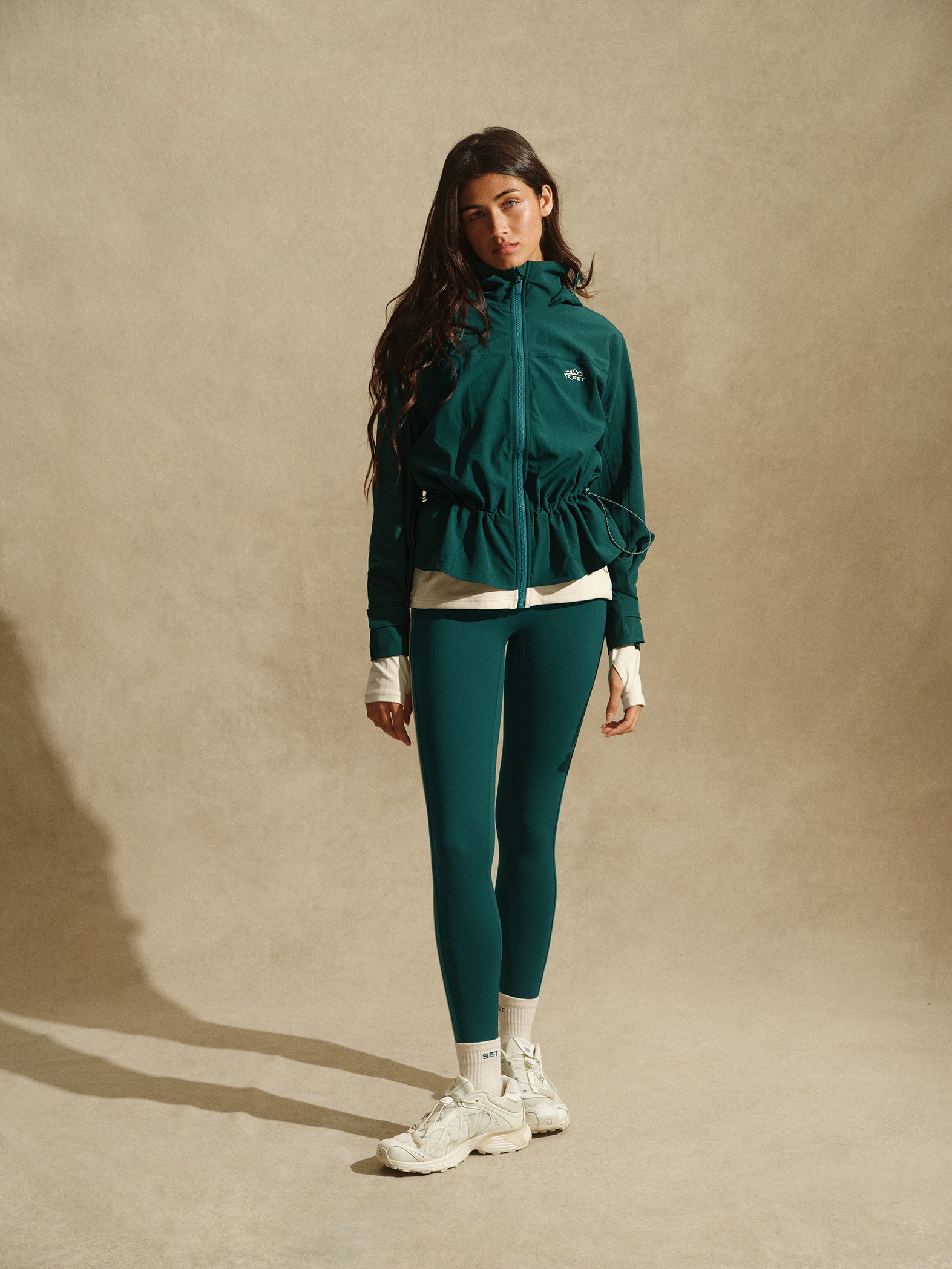 Alternative view of Nylon Duet Cinched Windbreaker - Peak