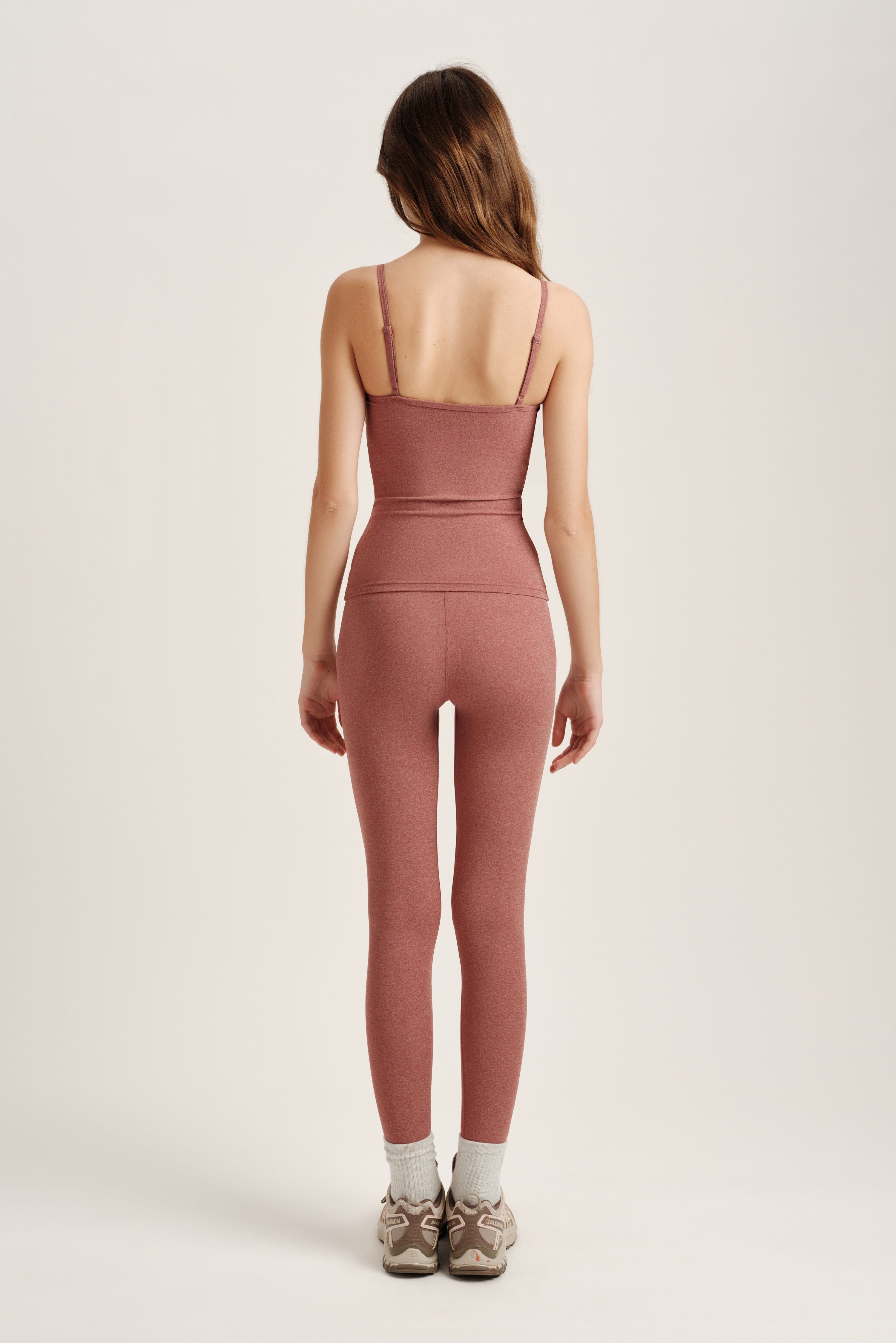 Sportbody Sporty High-Rise Leggings - Sepia - Image 4
