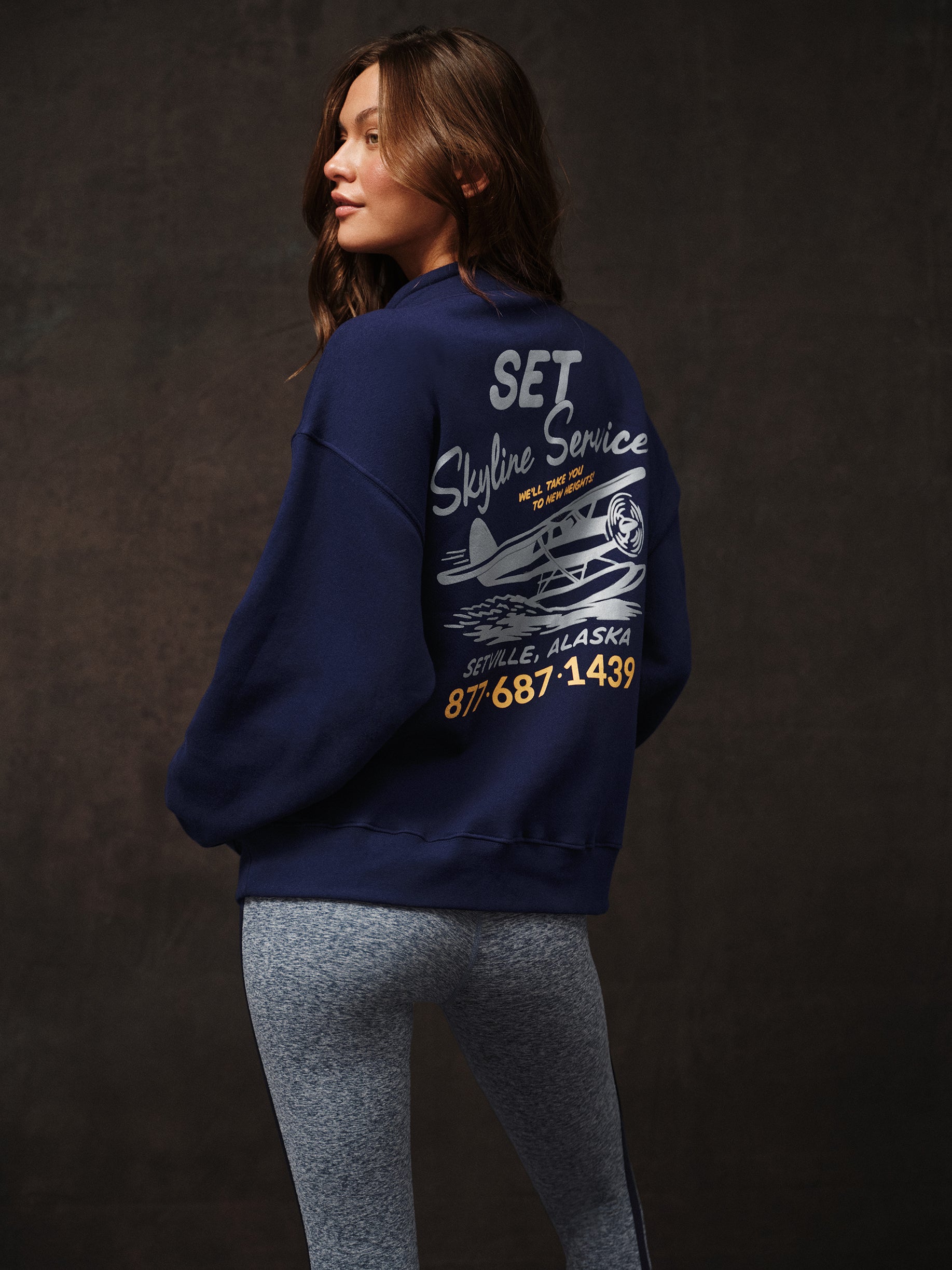 Alternative view of Midweight Sweats Staple Vintage Quarter Zip - Tether