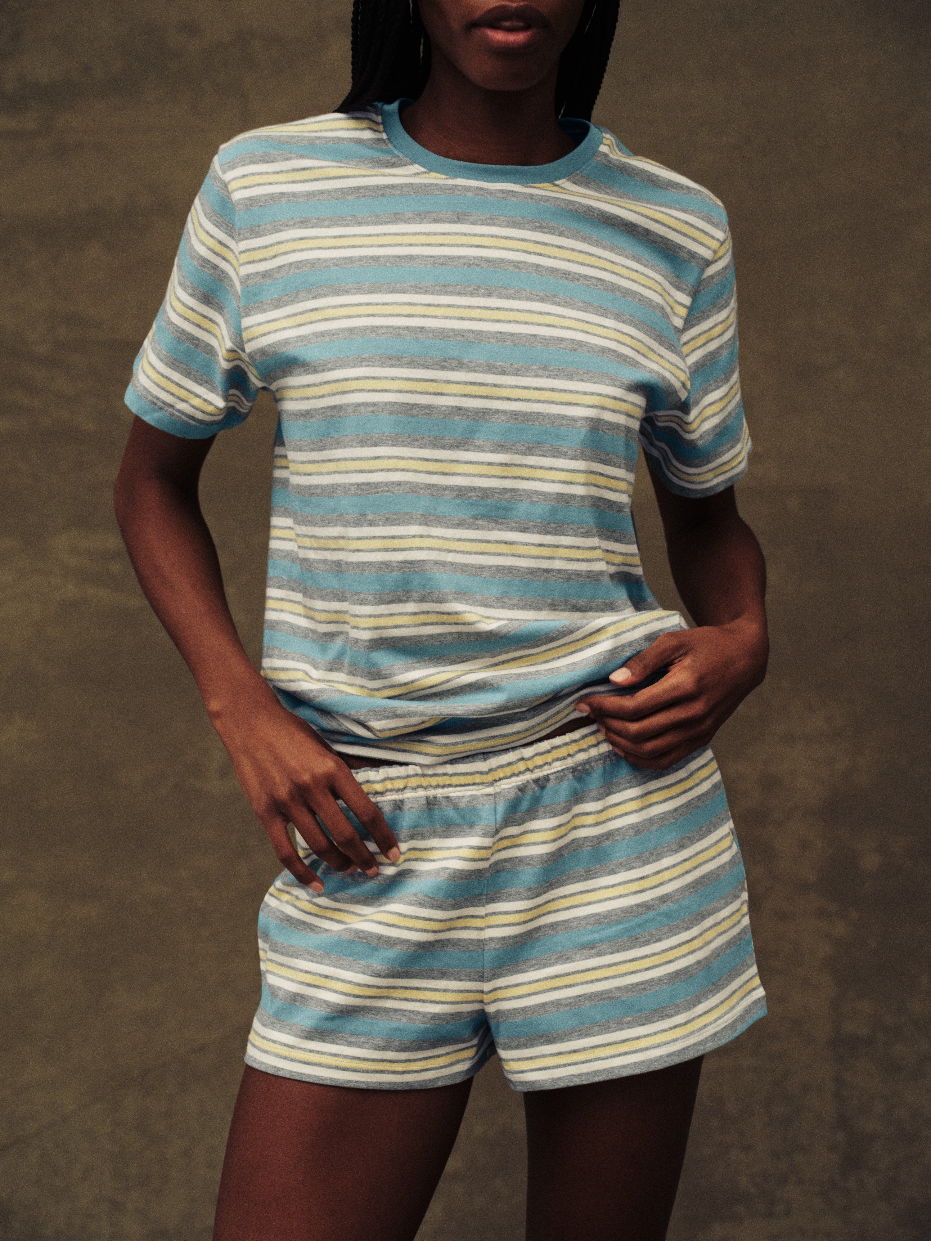 Heavy Cotton Easy Stripe Shorts - Cassette