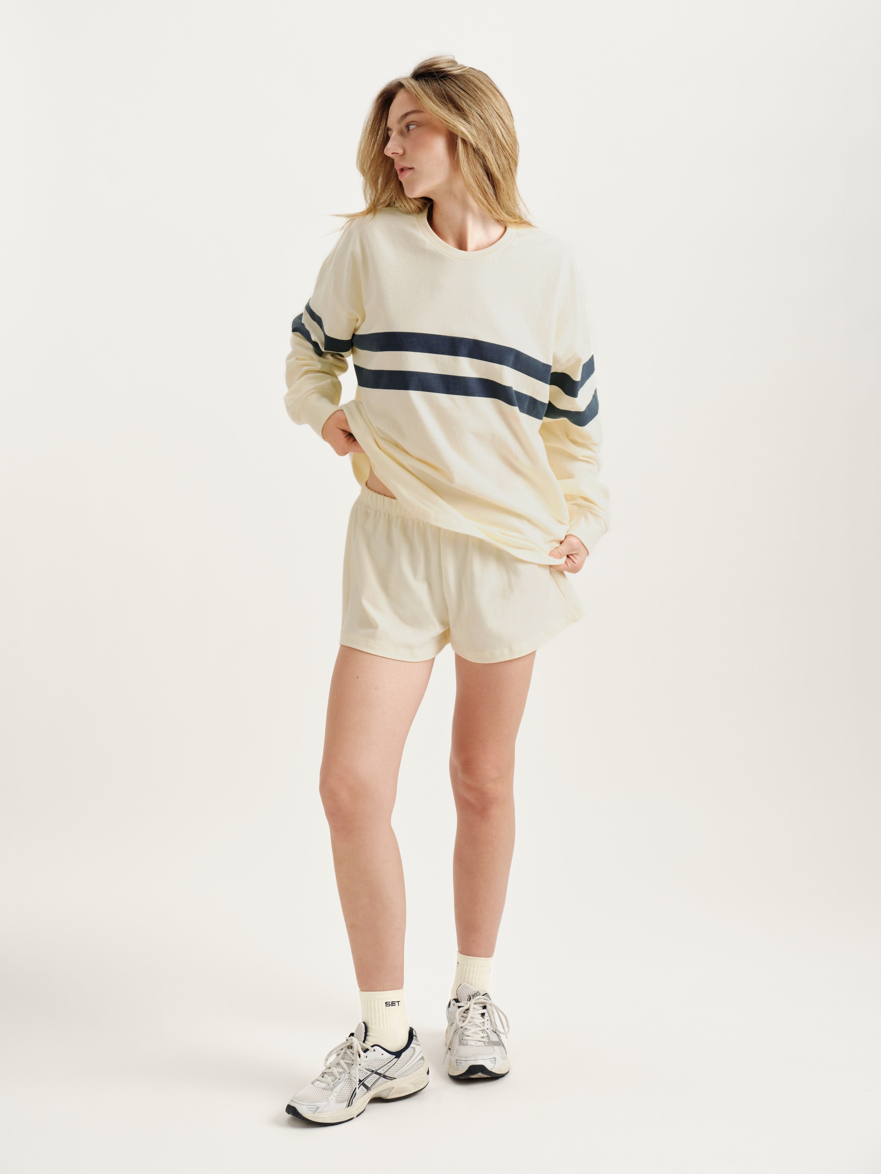 Alternative view of Heavy Cotton Easy Stripe Long Sleeve - Washed