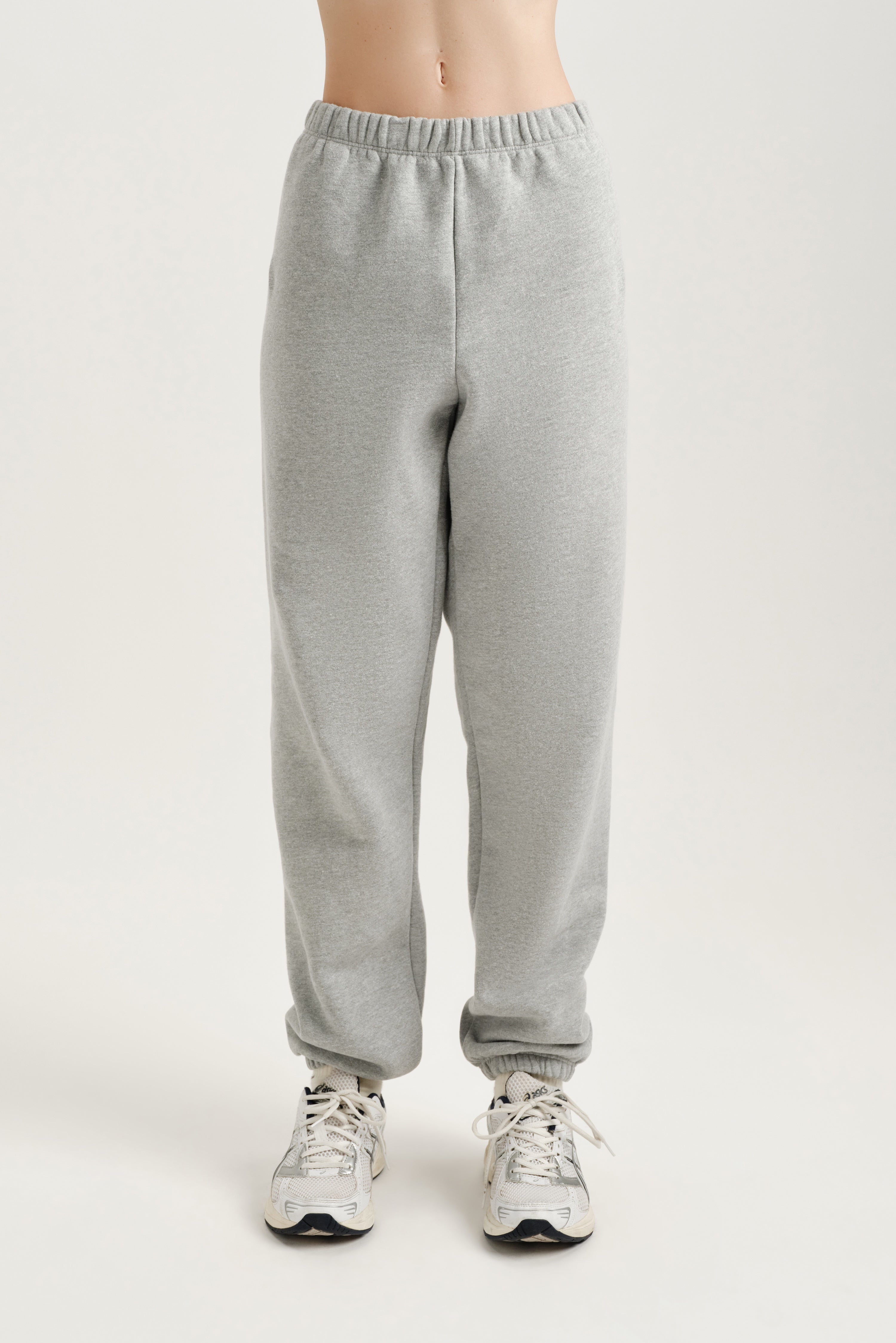 Alternative view of Midweight Sweats Staple Old School Sweatpants - Fog Heather Grey