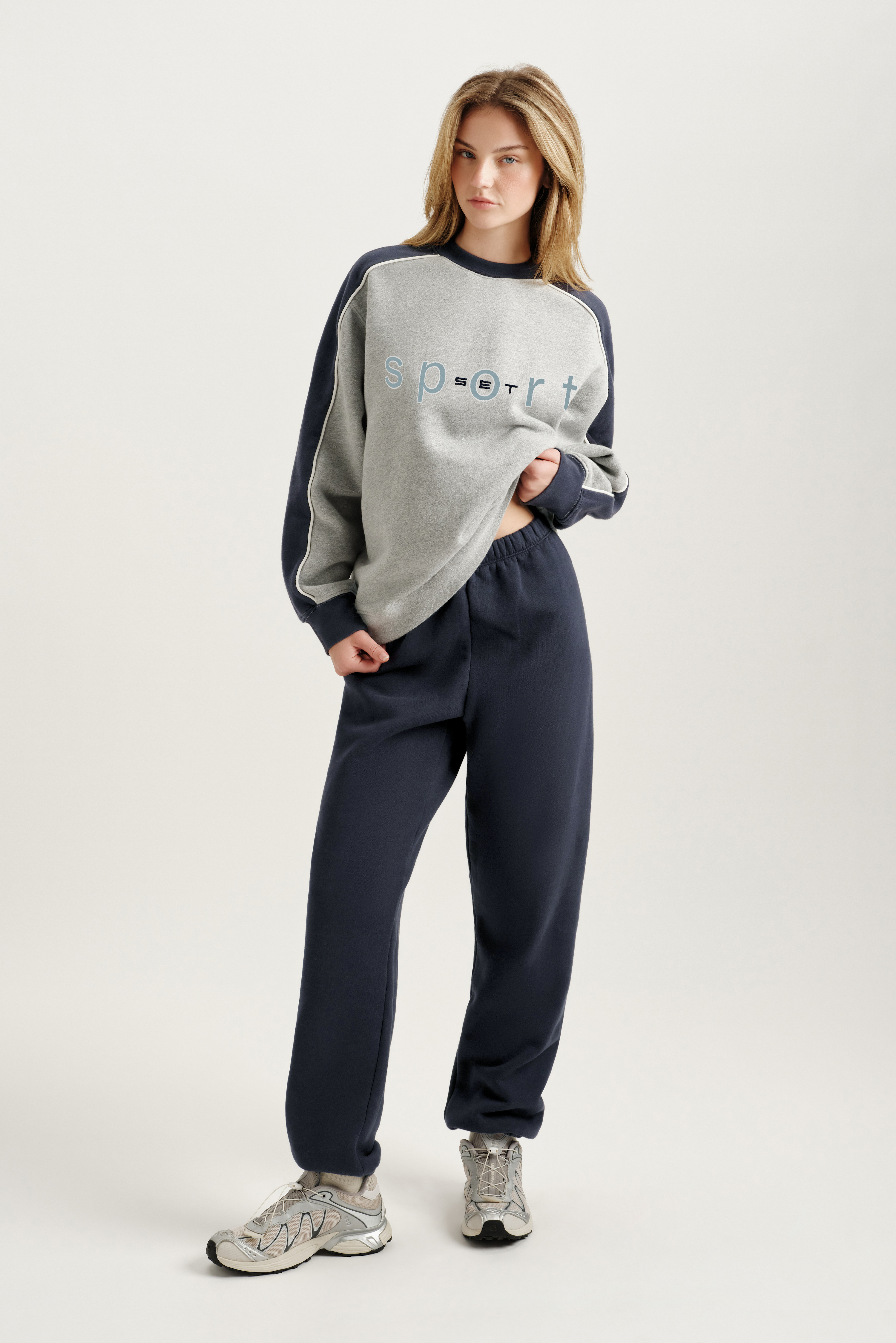 Alternative view of Midweight Sweats Staple Old School Sweatpants - Indigo