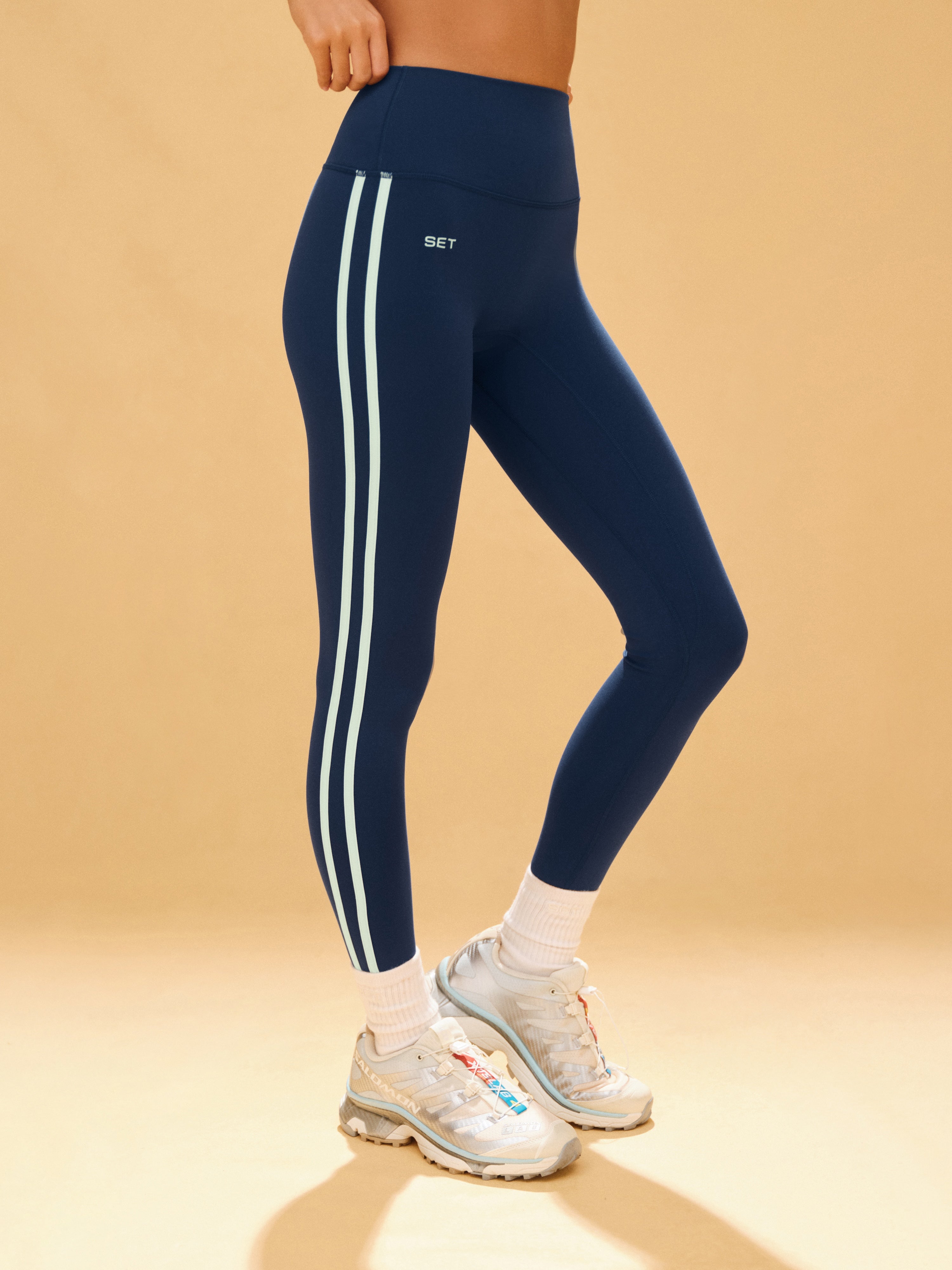 Alternative view of Luxform Lux Duo Stripe Leggings - Spearmint
