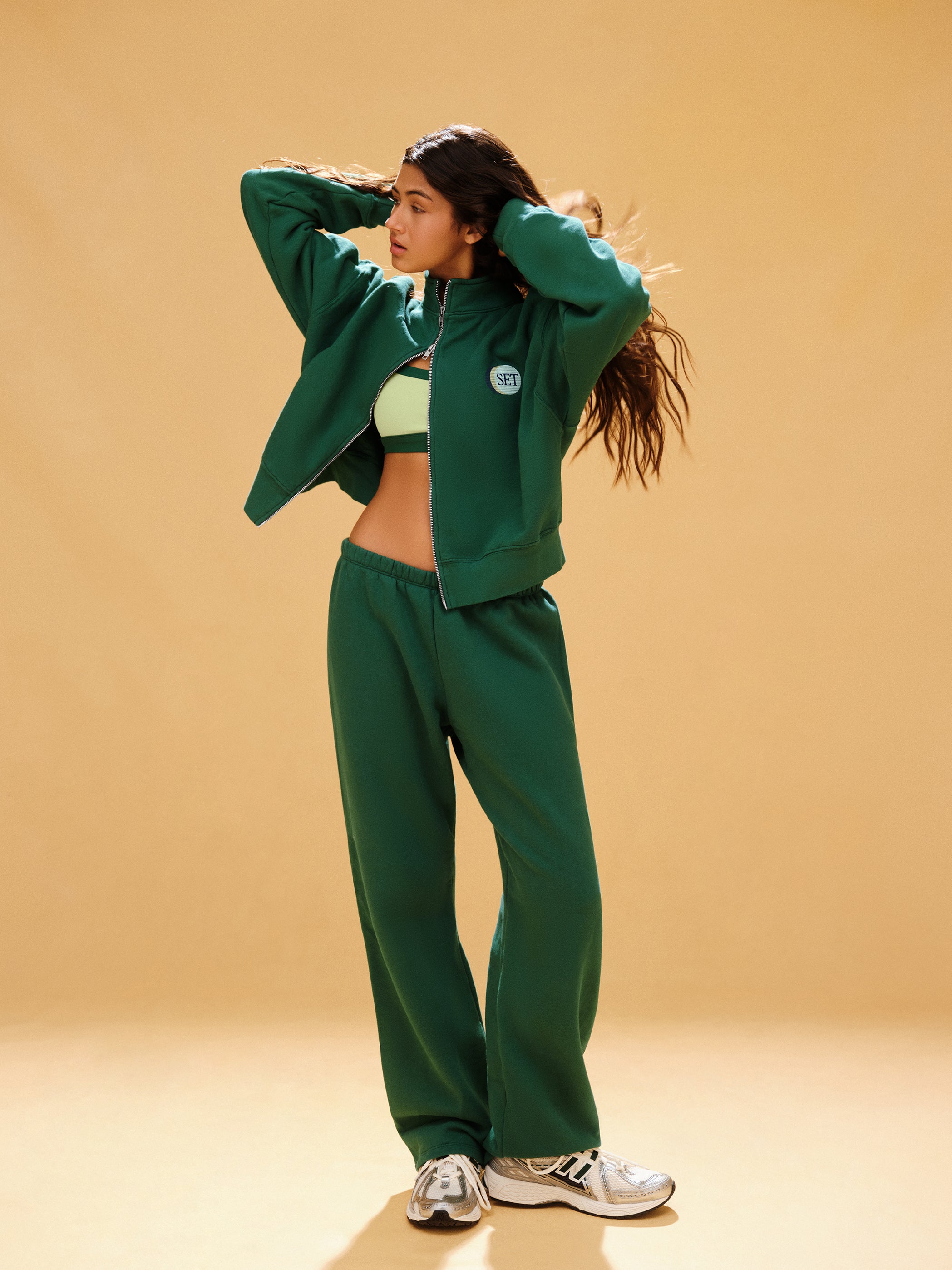 Midweight Sweats Staple Straight Leg Sweatpants - Lawn