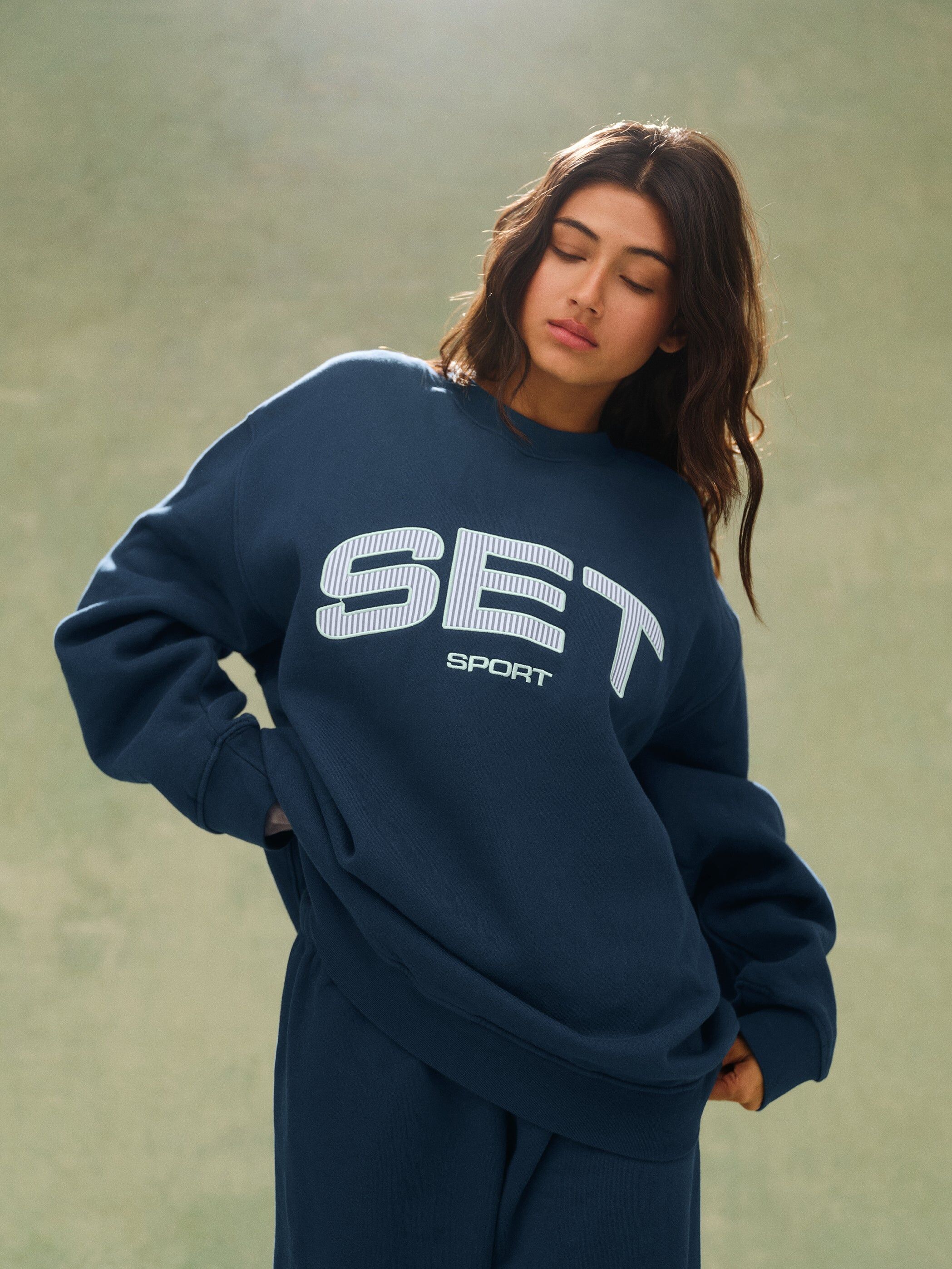 Midweight Sweats Staple Set Crewneck - Spearmint