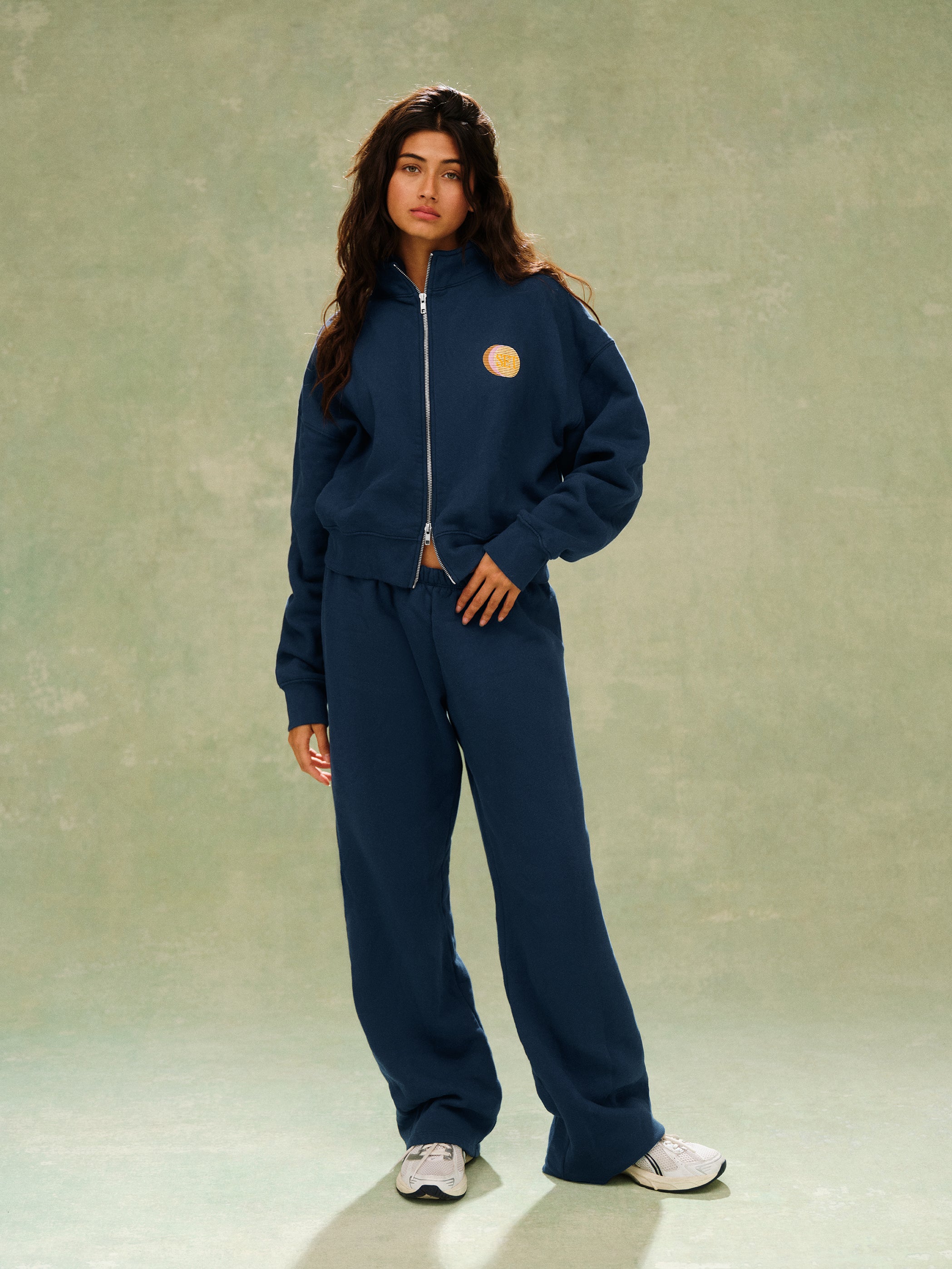 Alternative view of Midweight Sweats Staple Set Funnel Zip - Spearmint