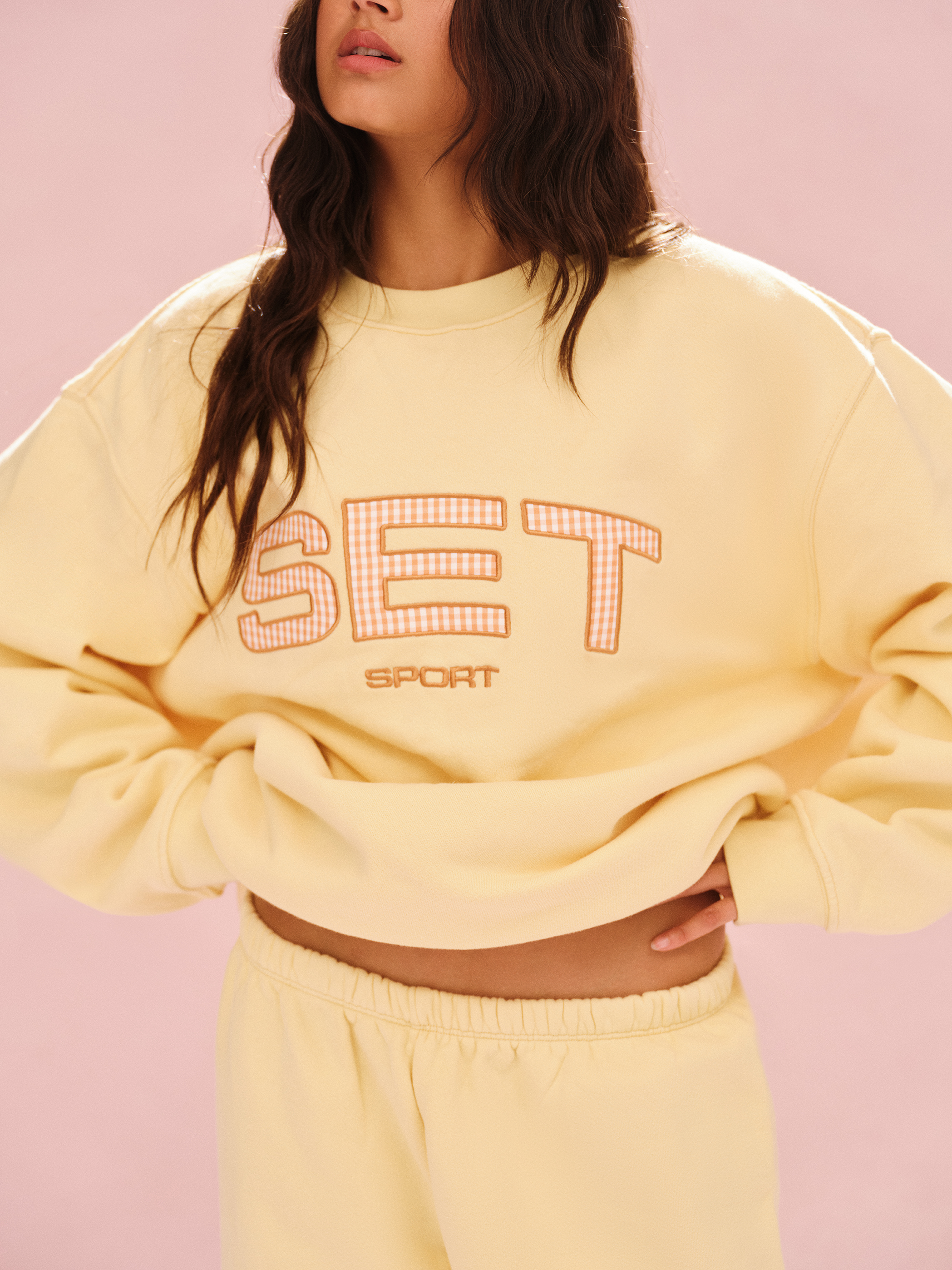 Midweight Sweats Staple Set Crewneck - Orange Soda