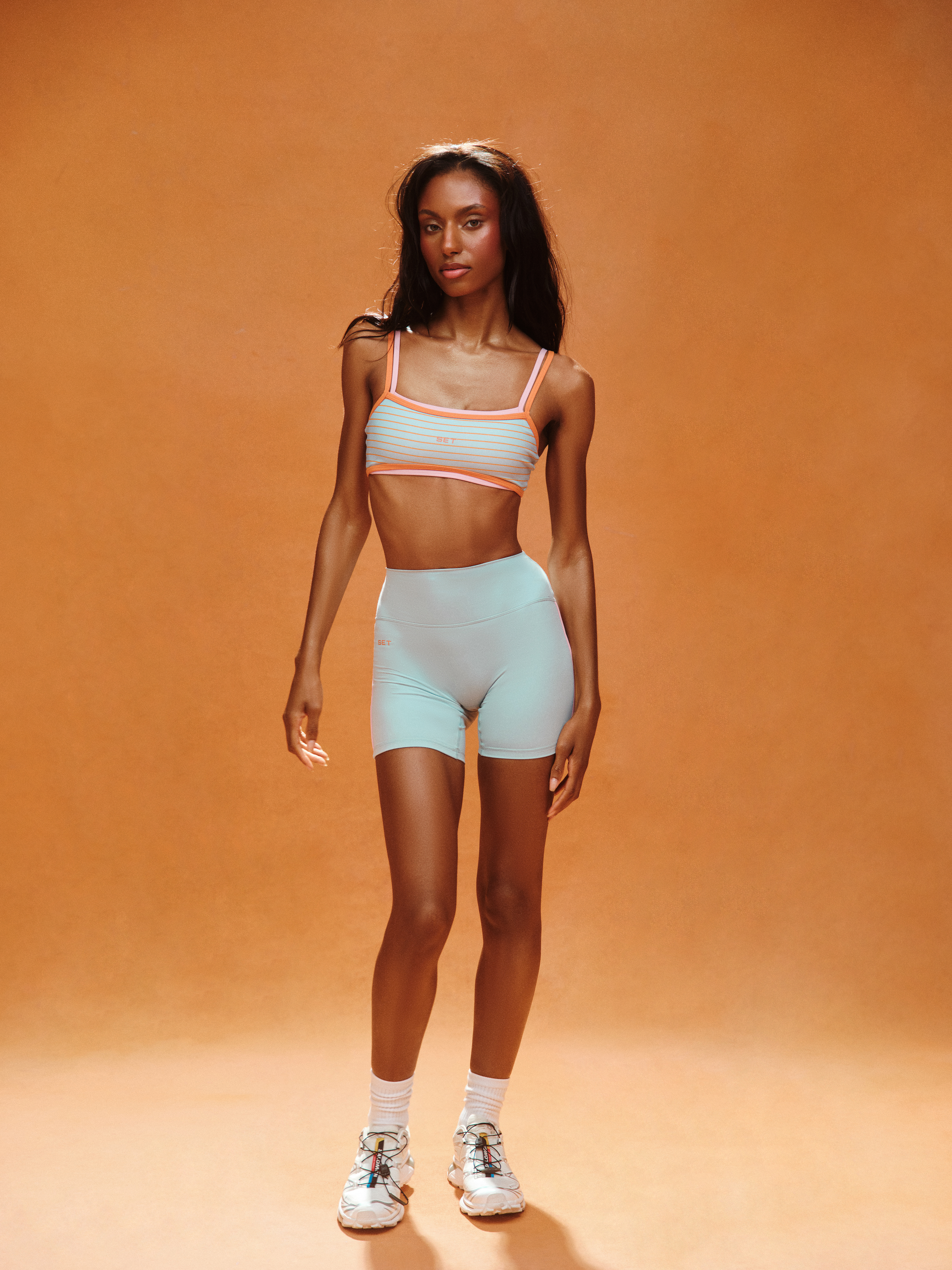 Alternative view of Sportbody Sporty Stripe Strap Bra - Tropics