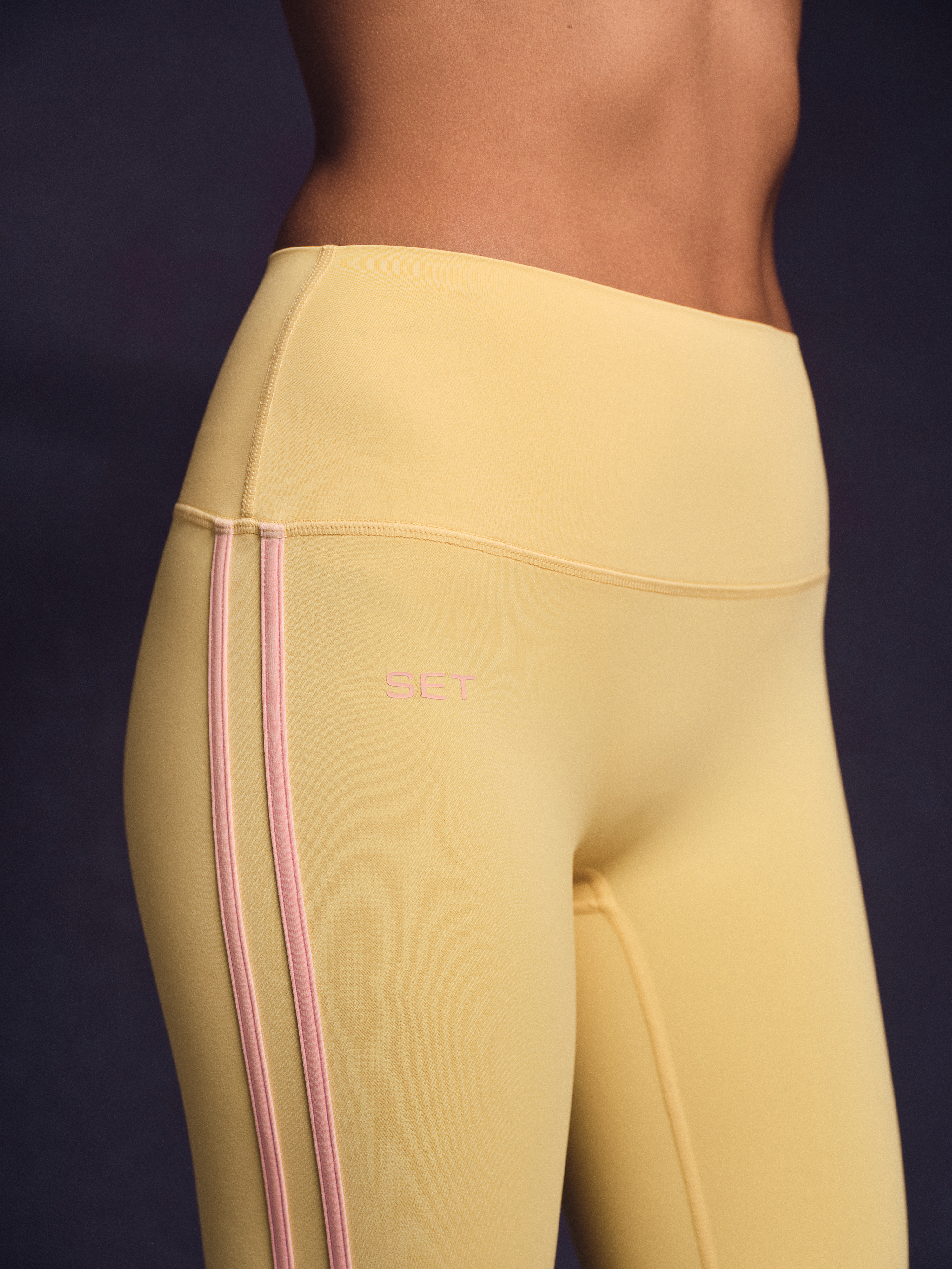 Alternative view of Breathe 1.0 Duo Stripe Leggings - Taffy