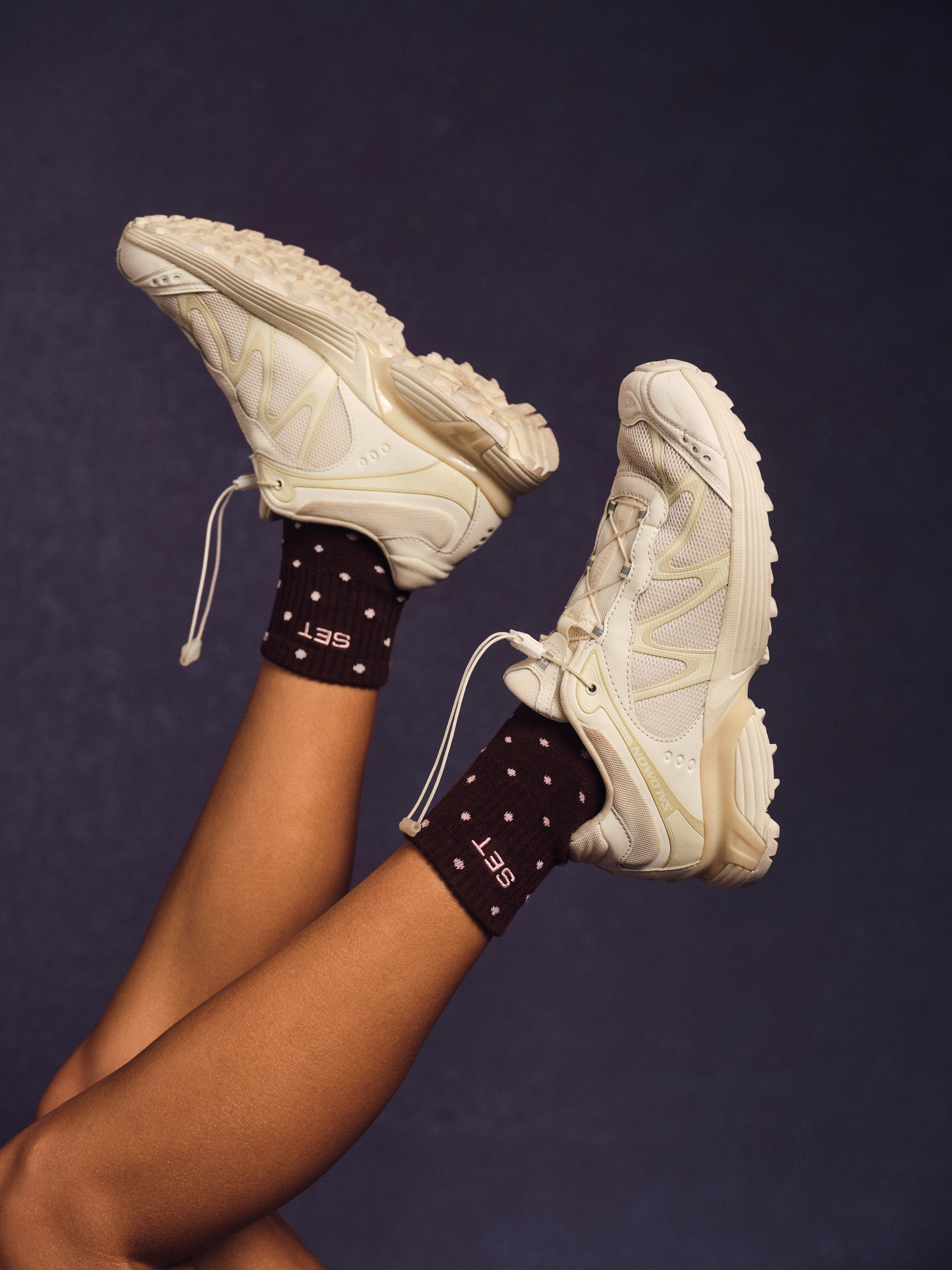 Alternative view of Set Polka Dot Shorty Socks - Swirl