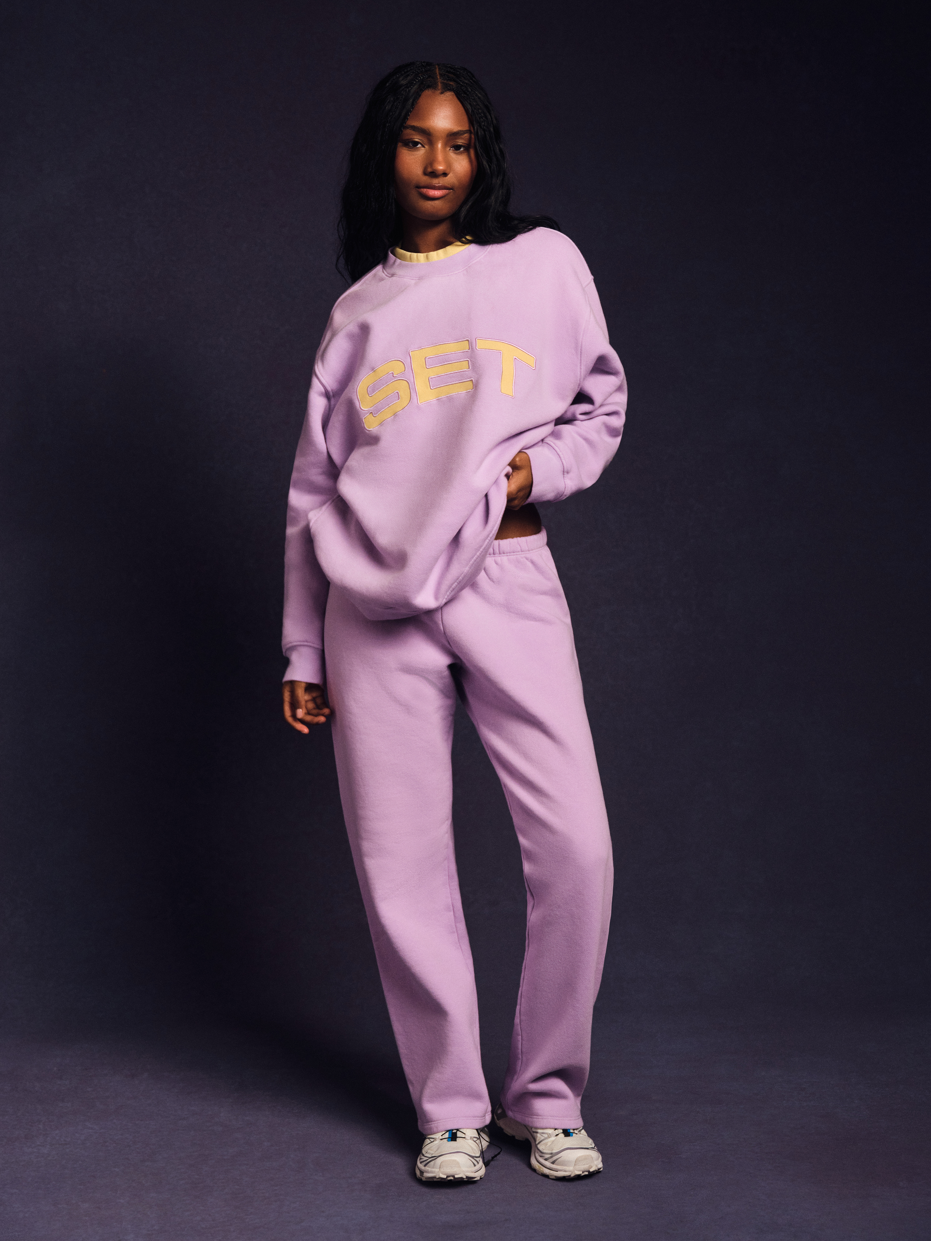 Alternative view of Midweight Sweats Staple Set Layered Crewneck - Buttercream