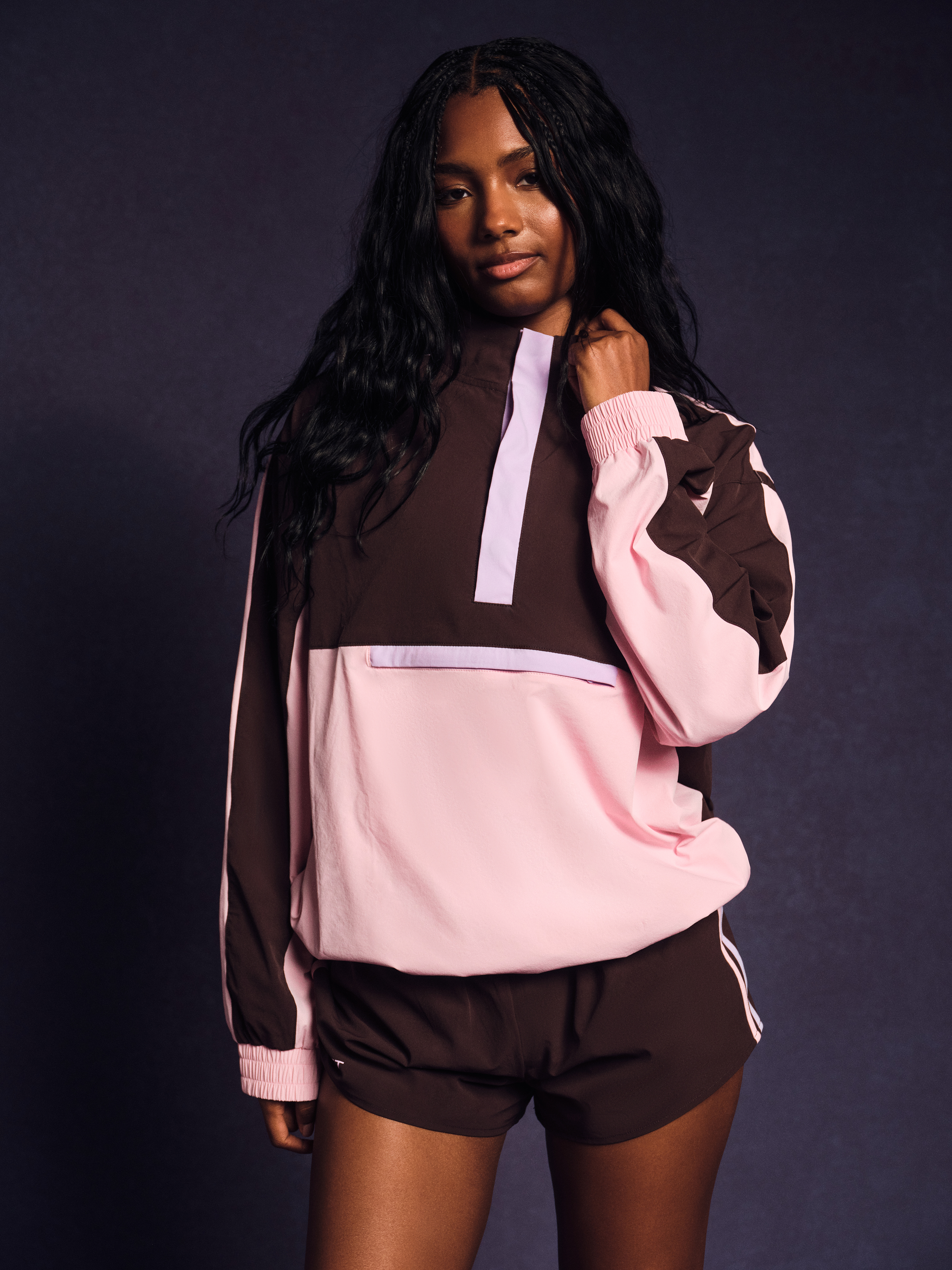 Nylon Track 90's Pullover - Swirl