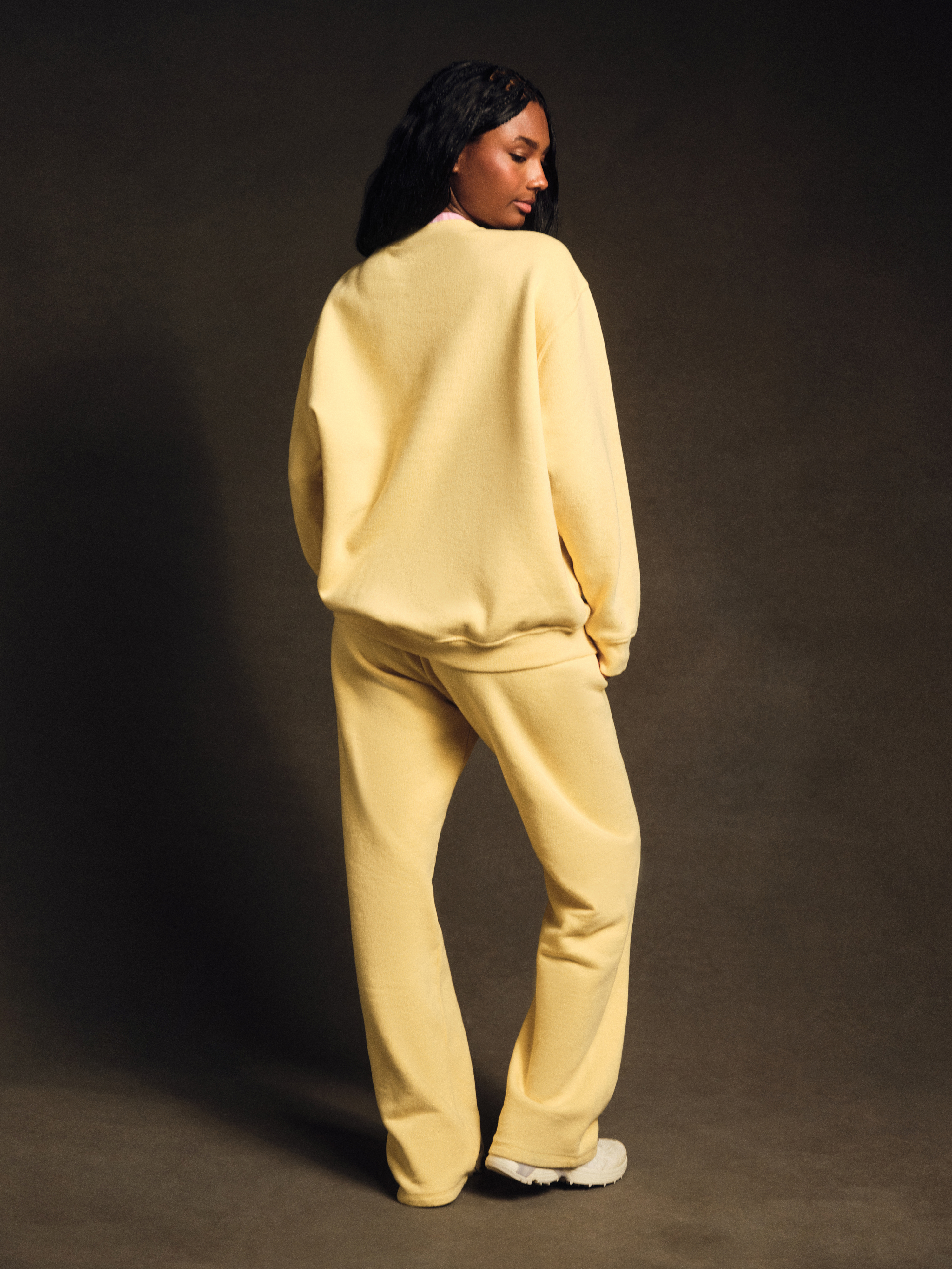 Midweight Sweats Staple Straight Leg Sweatpants - Taffy - Image 2