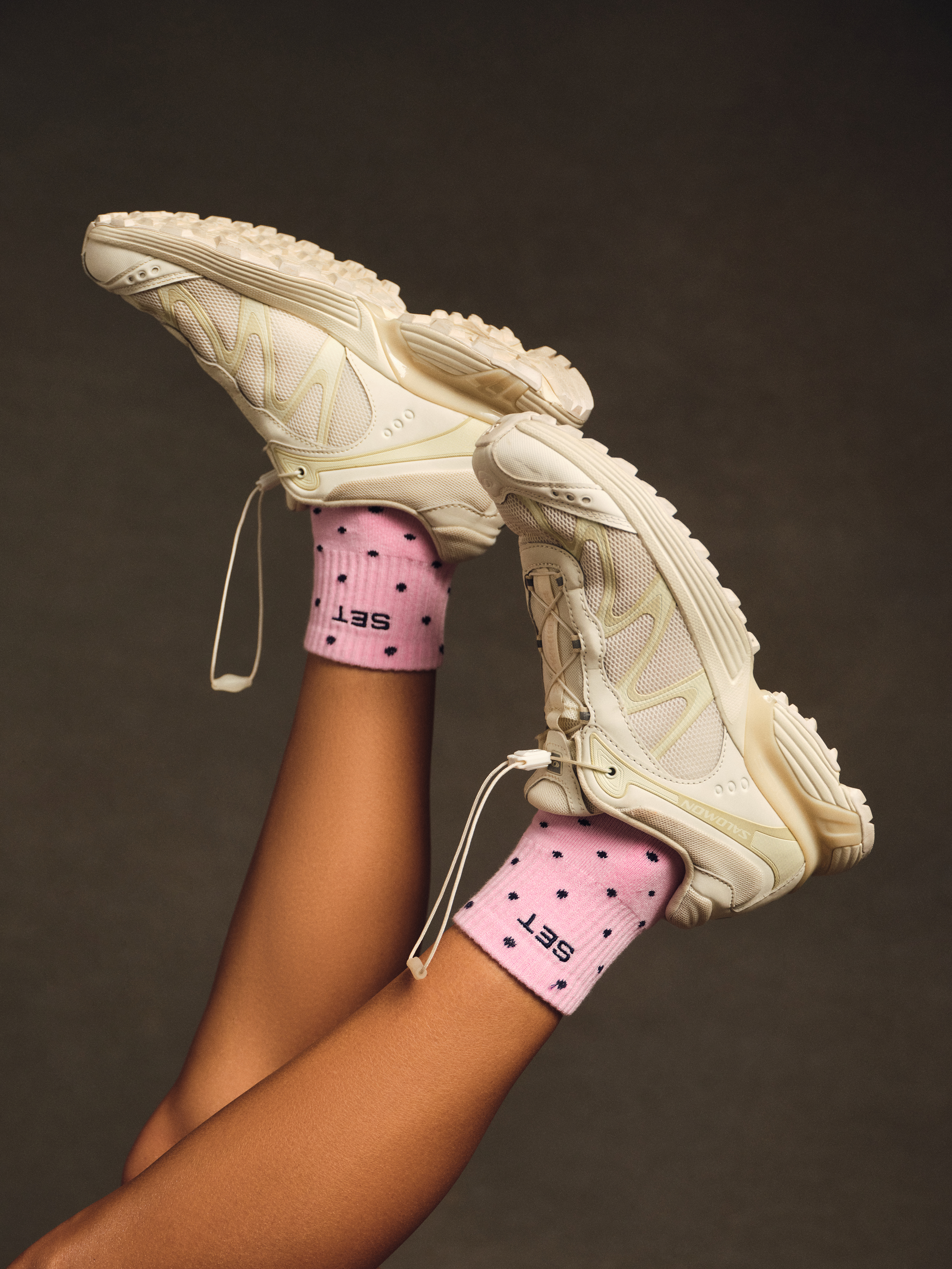 Alternative view of Set Polka Dot Shorty Socks - Pink Confetti