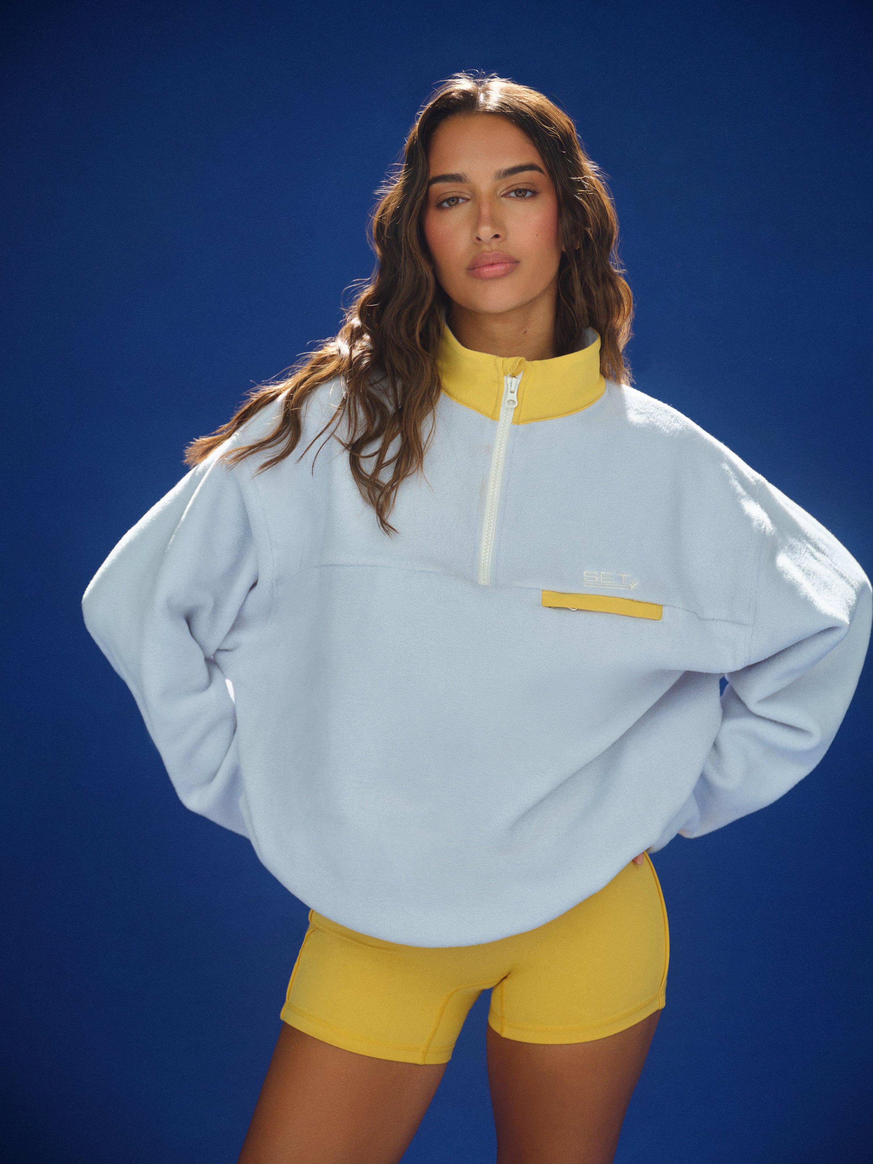 Microfleece/Nylon Duet Vintage Pullover - Sundown