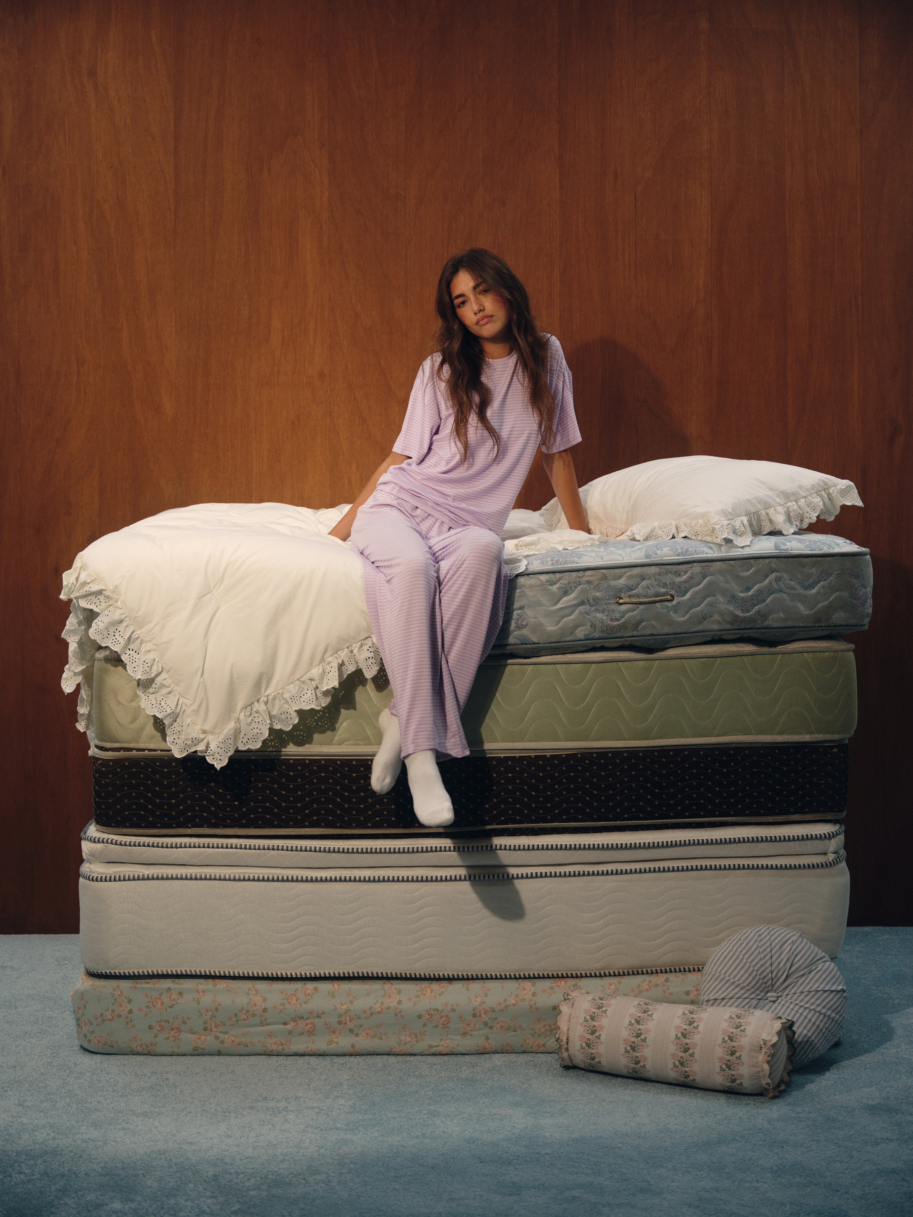 Alternative view of Sleep Jersey Comfort Stripe Sleep Pants - Buttercream