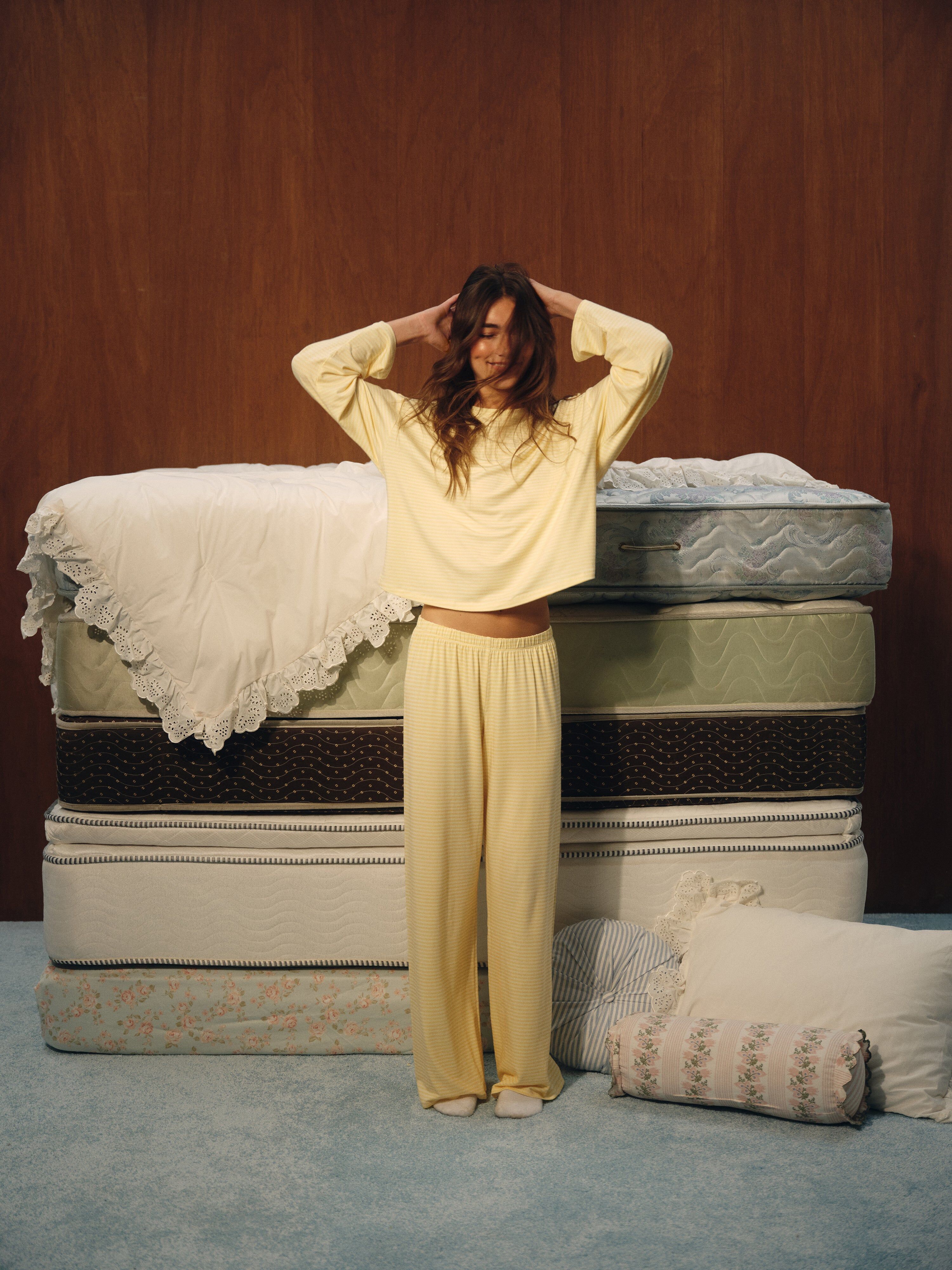Alternative view of Sleep Jersey Comfort Stripe Sleep Pants - Taffy