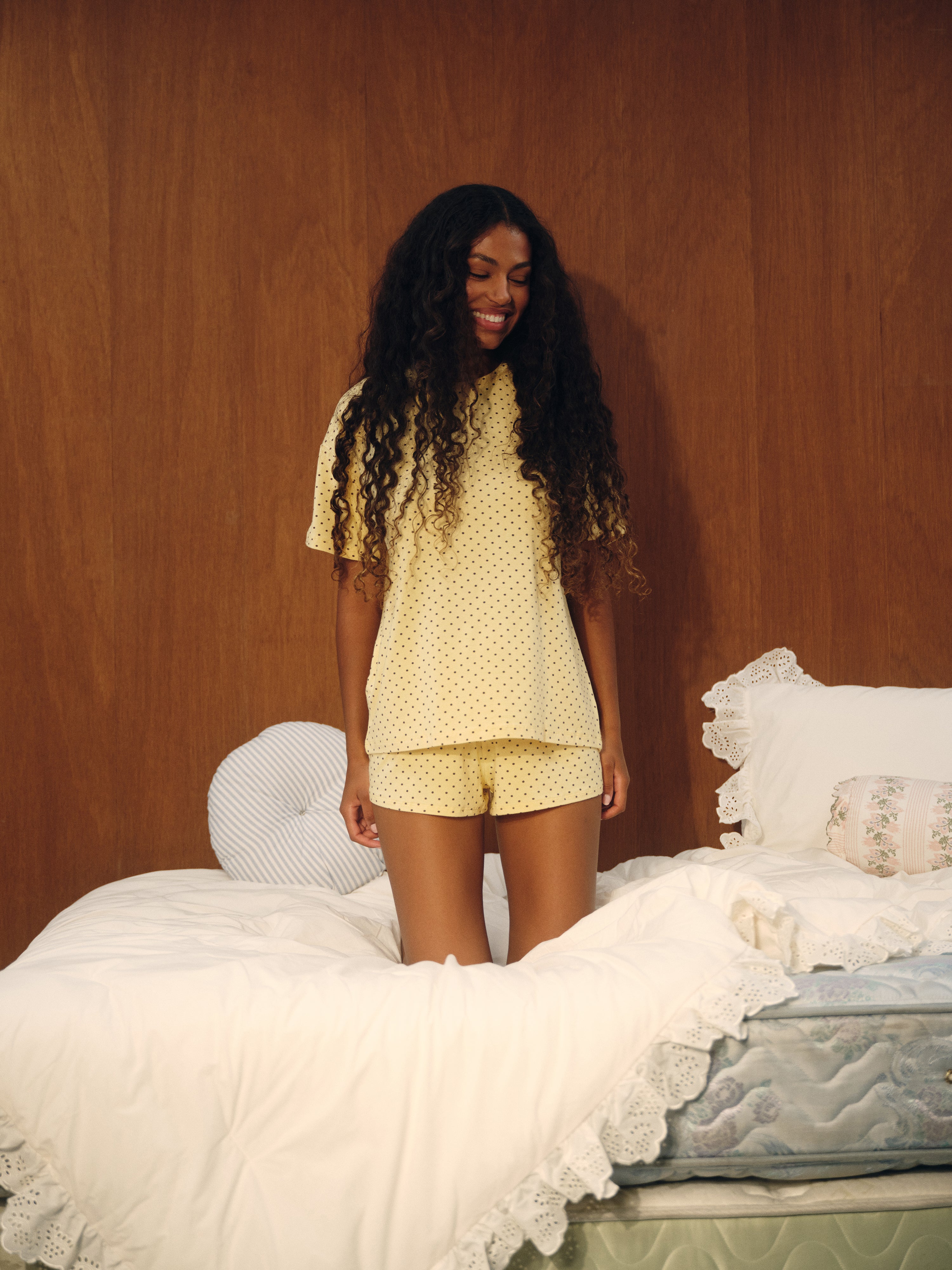 Alternative view of Sleep Jersey Comfort Polka Dot Boxy Tee - Sparkler