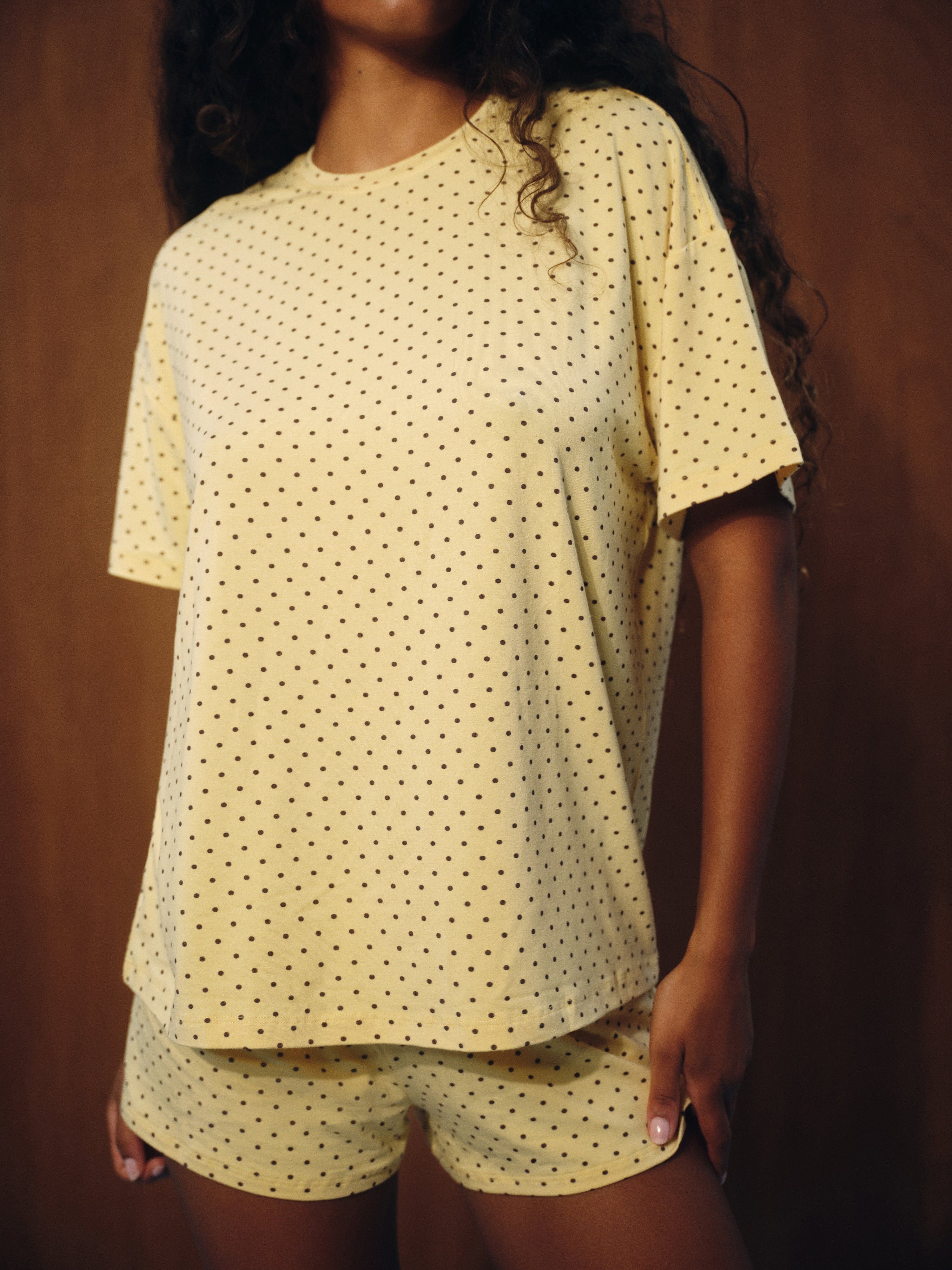 Sleep Jersey Comfort Polka Dot Boxy Tee - Sparkler - Image 5
