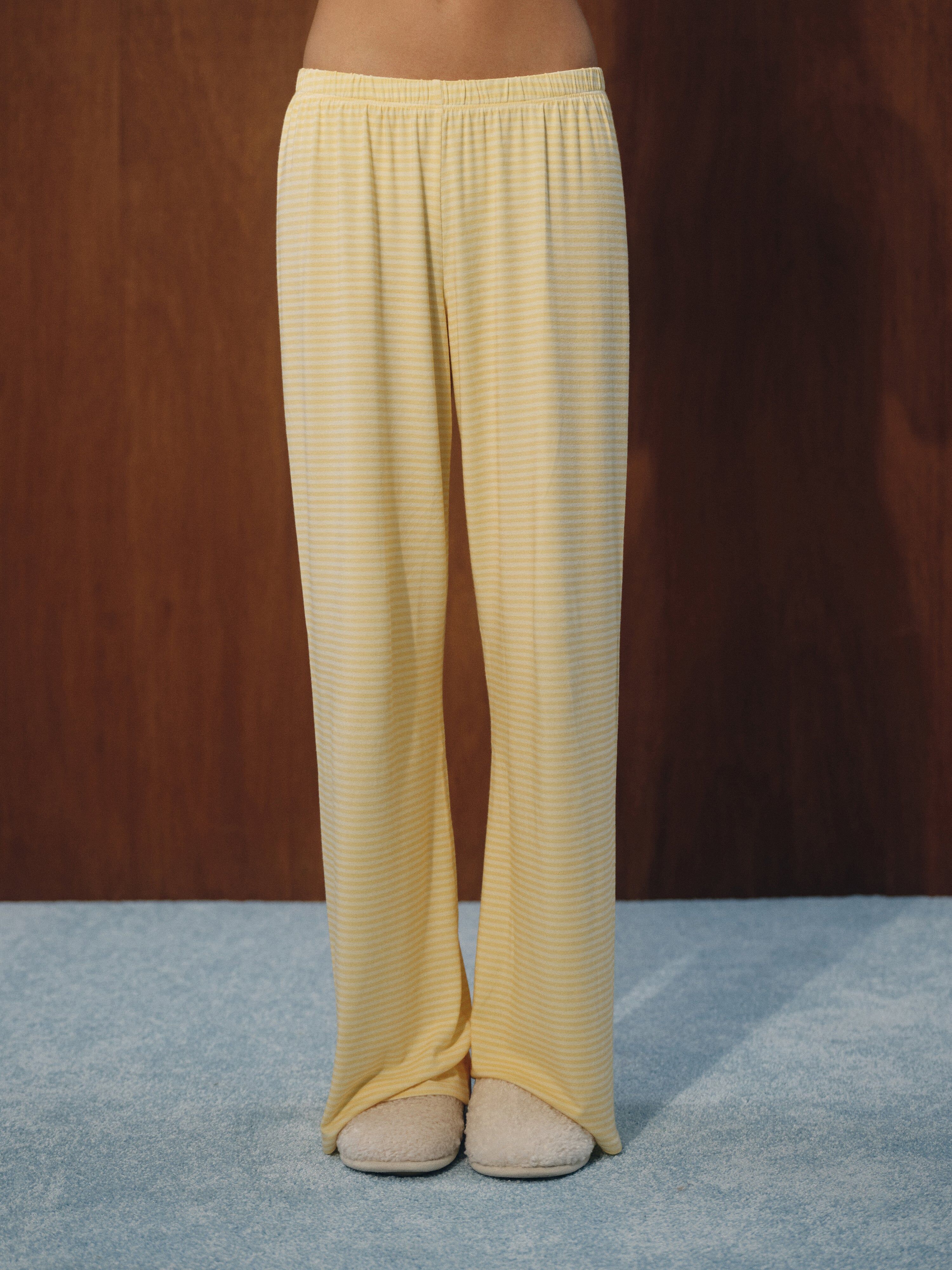 Sleep Jersey Comfort Stripe Sleep Pants - Taffy - Image 4