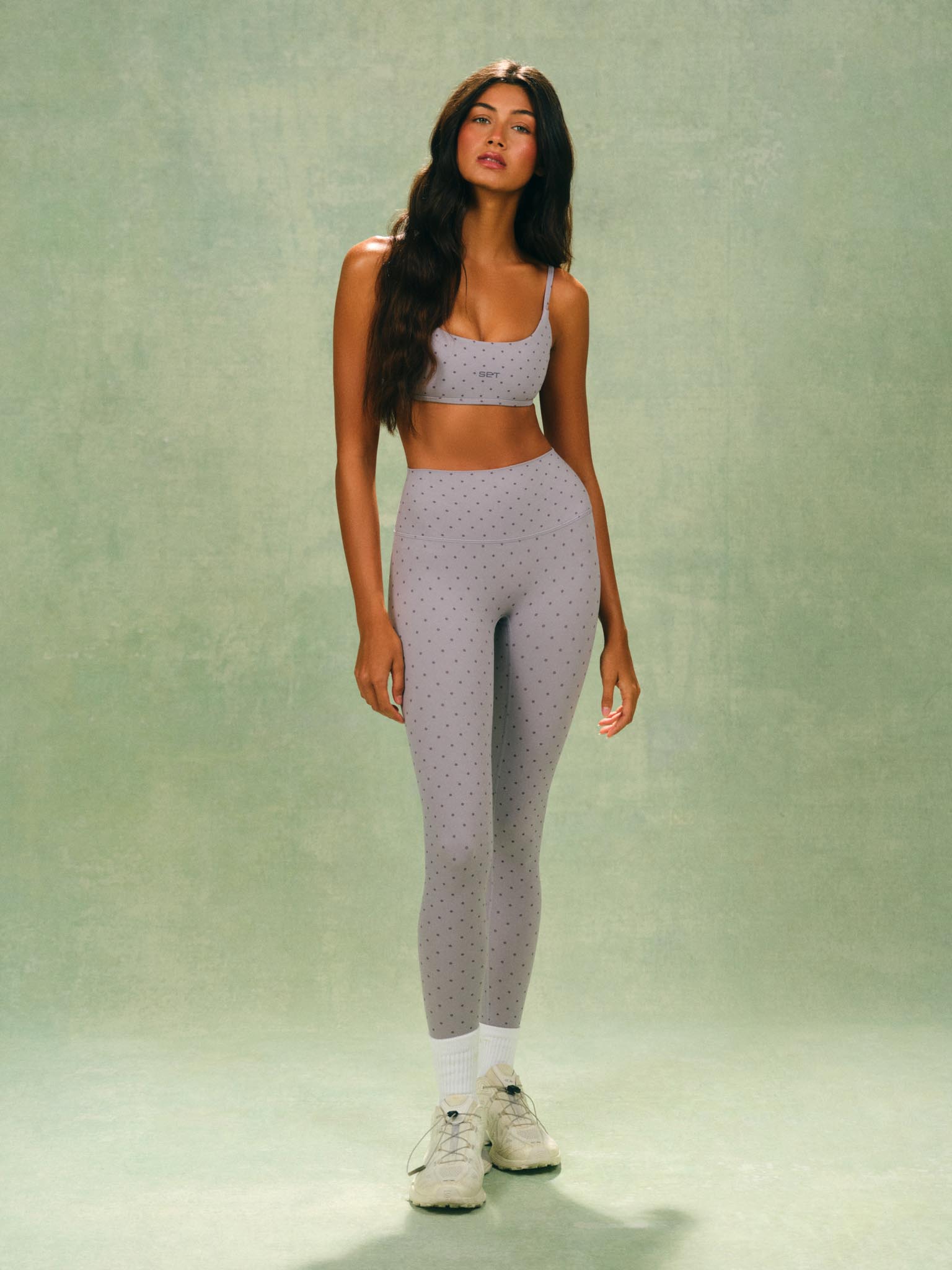 Aeraline Breathe Polka Dot High-Rise Leggings - Dot