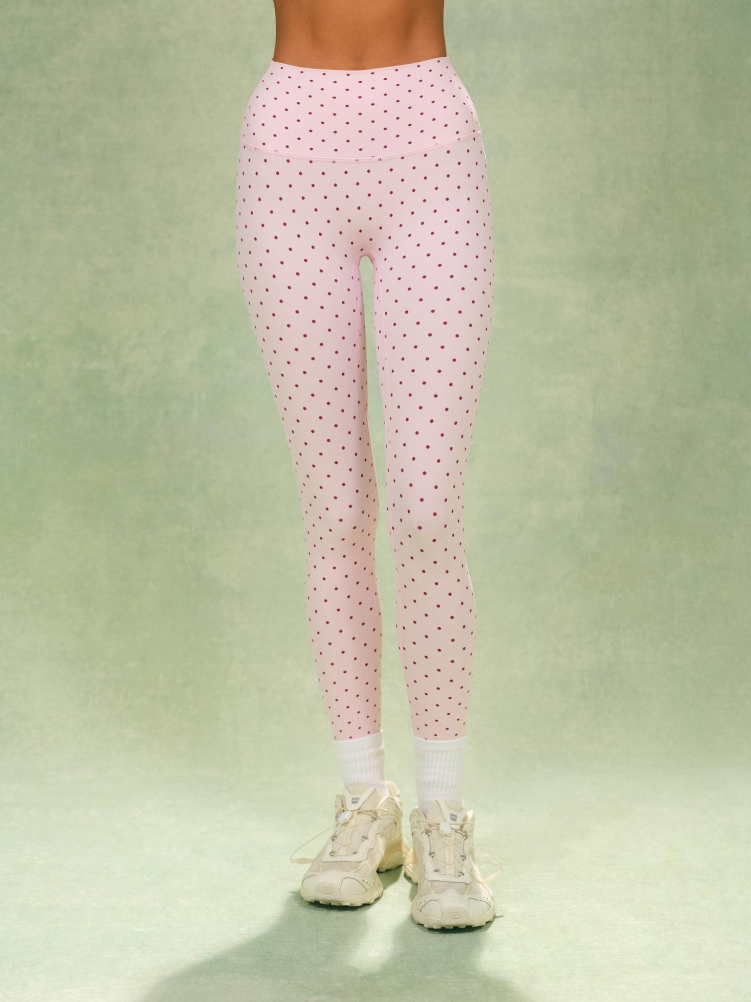 Alternative view of Aeraline Breathe Polka Dot High-Rise Leggings - Speckle