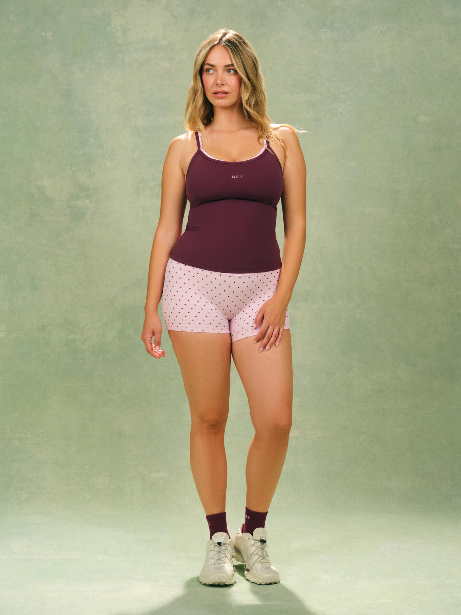 Alternative view of Aeraline Breathe Polka Dot Shorts - Speckle