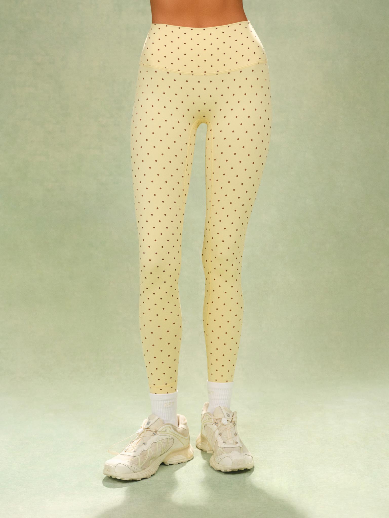 Alternative view of Aeraline Breathe Polka Dot High-Rise Leggings - Freckle