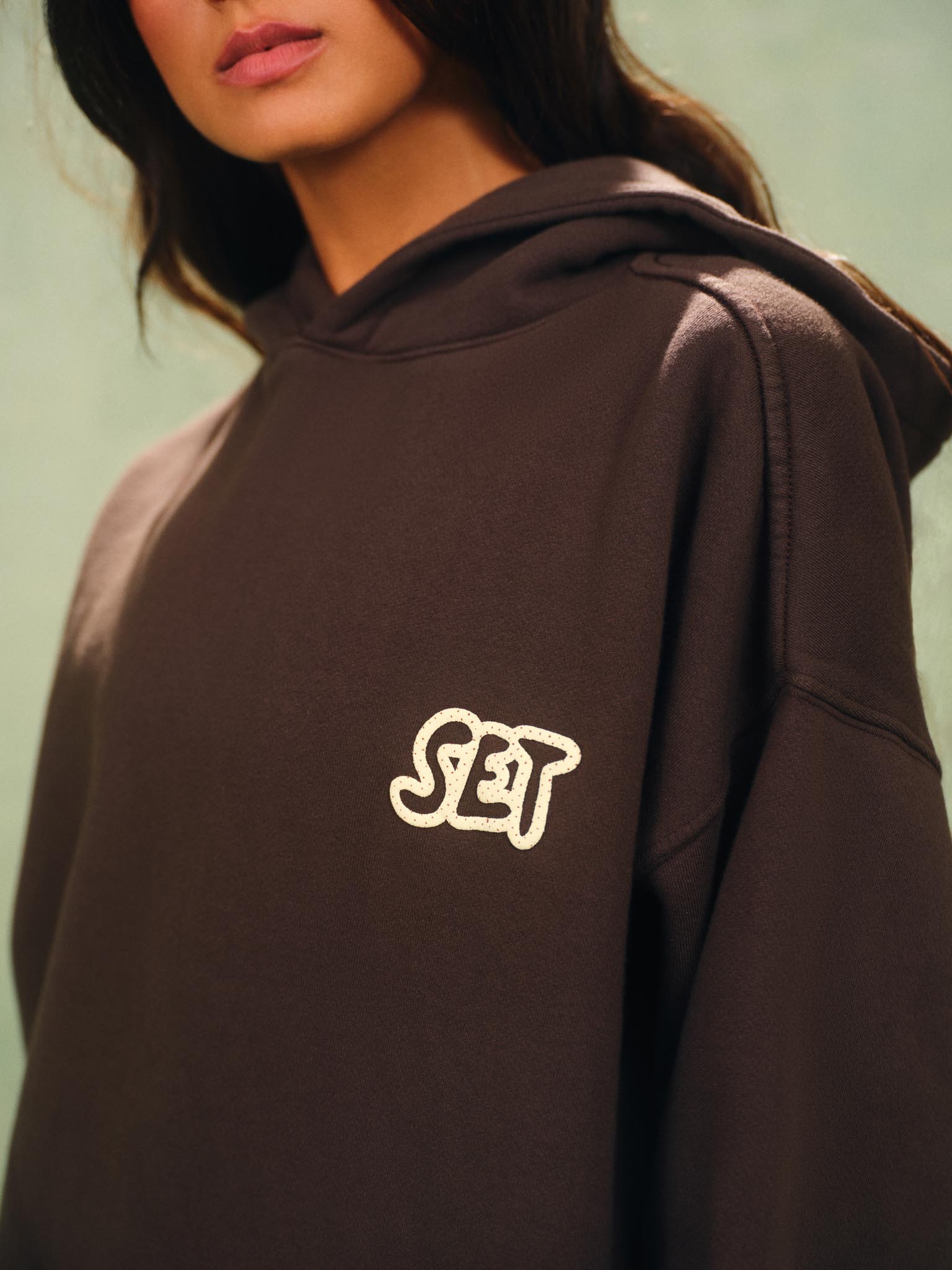 Alternative view of Midweight Sweats Staple Polka Dot Set Hoodie - Freckle