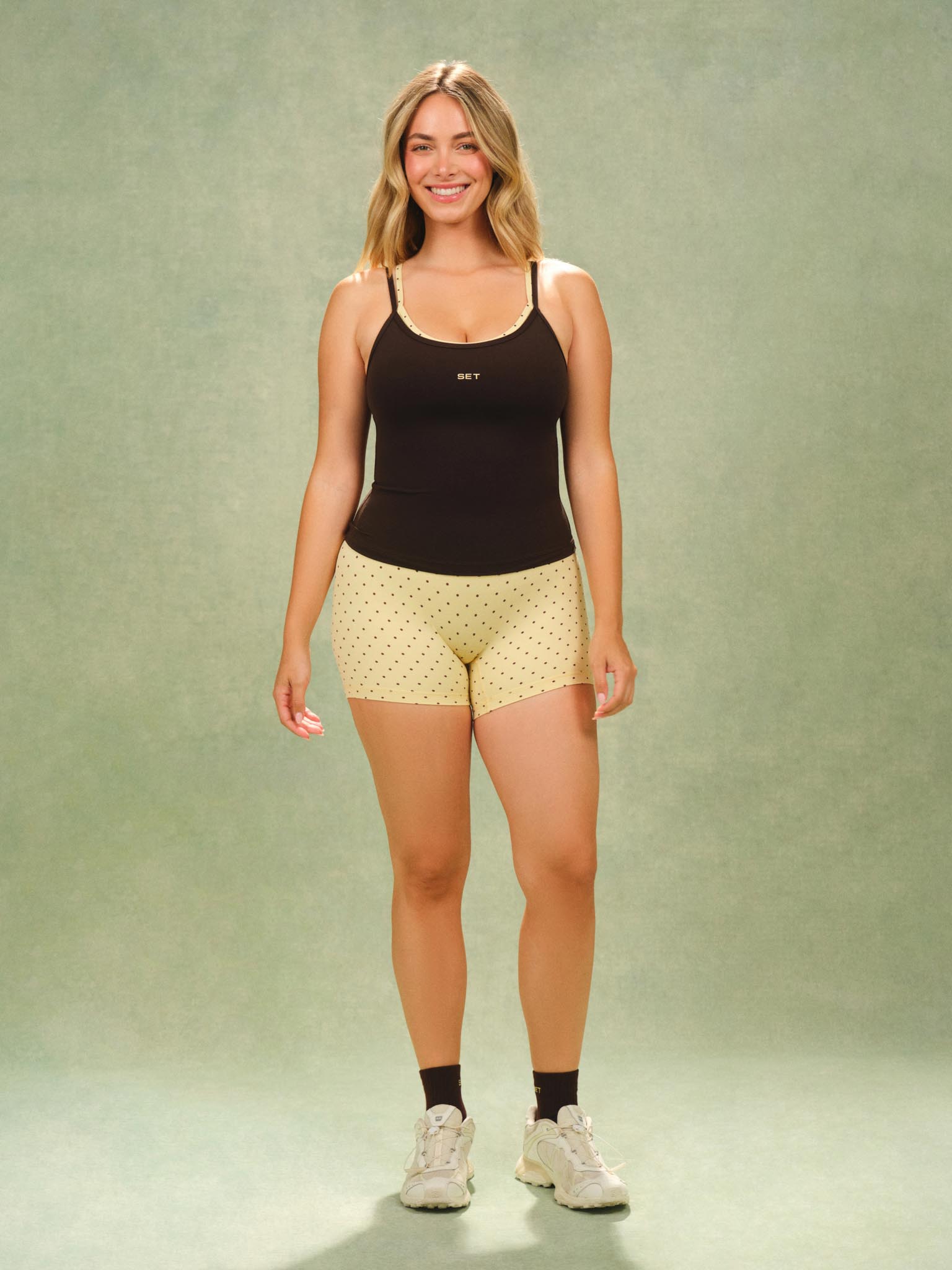 Alternative view of Aeraline Breathe Polka Dot Shorts - Freckle