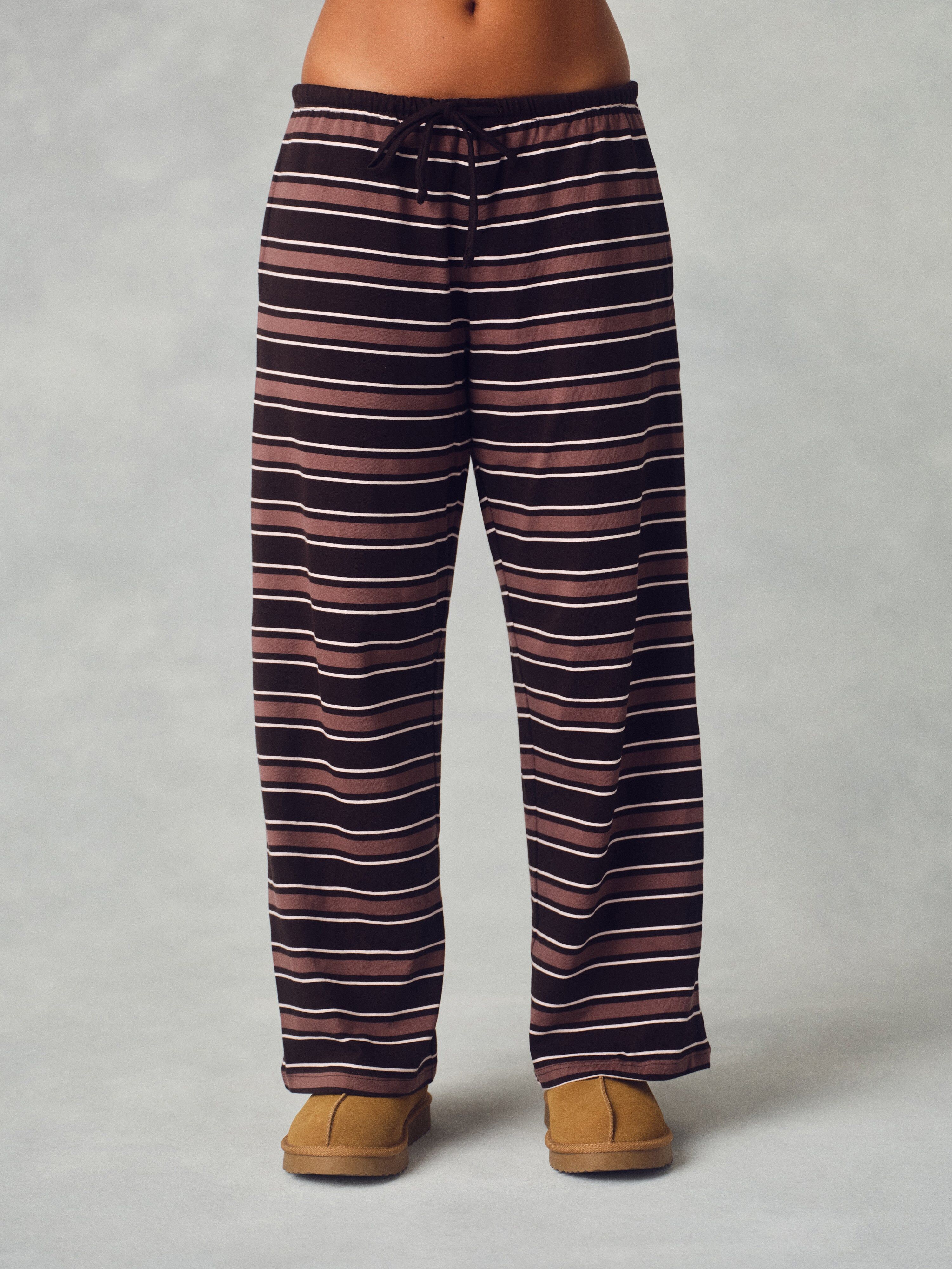 Alternative view of Heavy Cotton Easy Stripe Pants - Driftwood