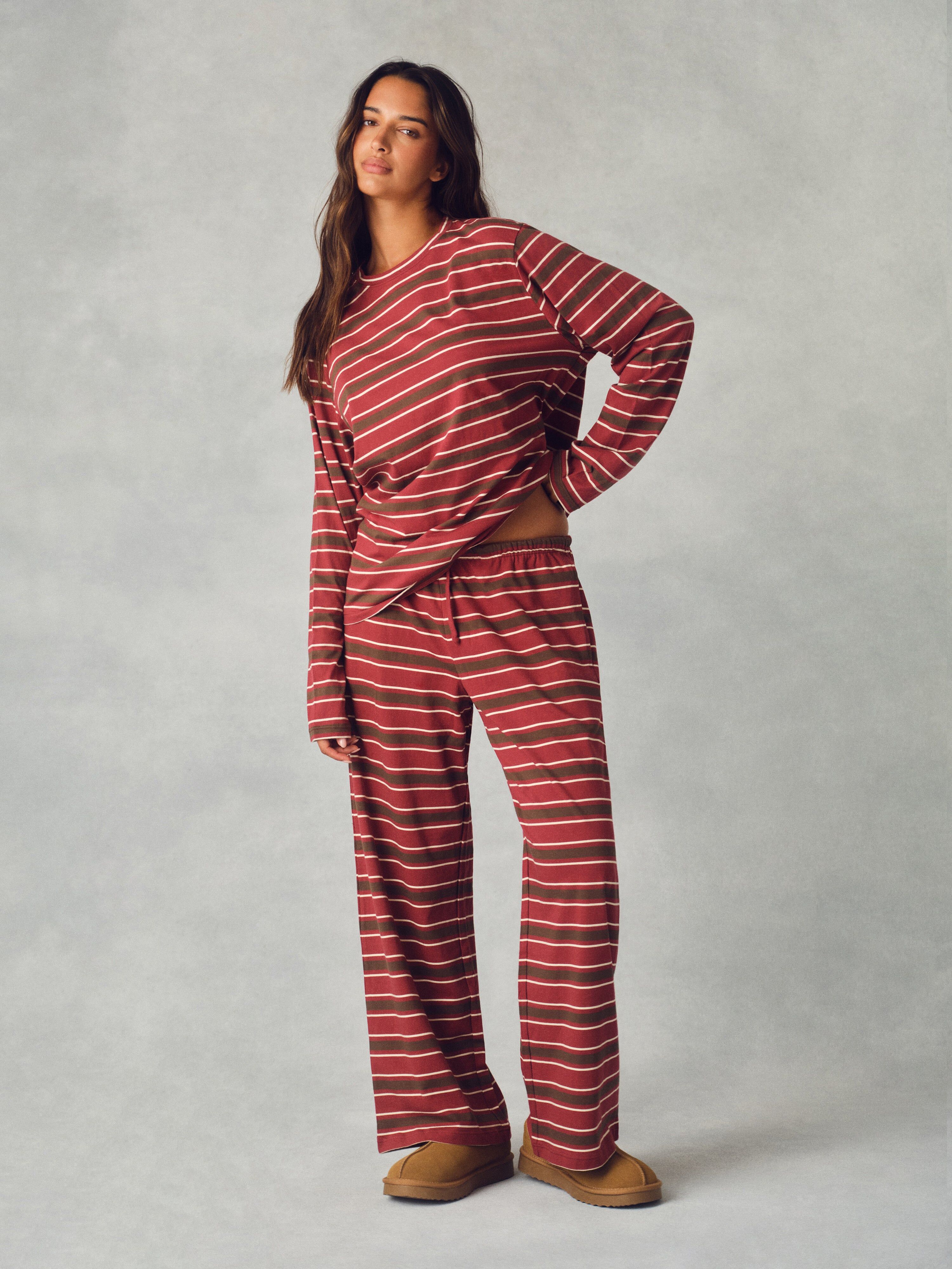Alternative view of Classic Cotton Daily Stripe Long Sleeve - Sweet Tea