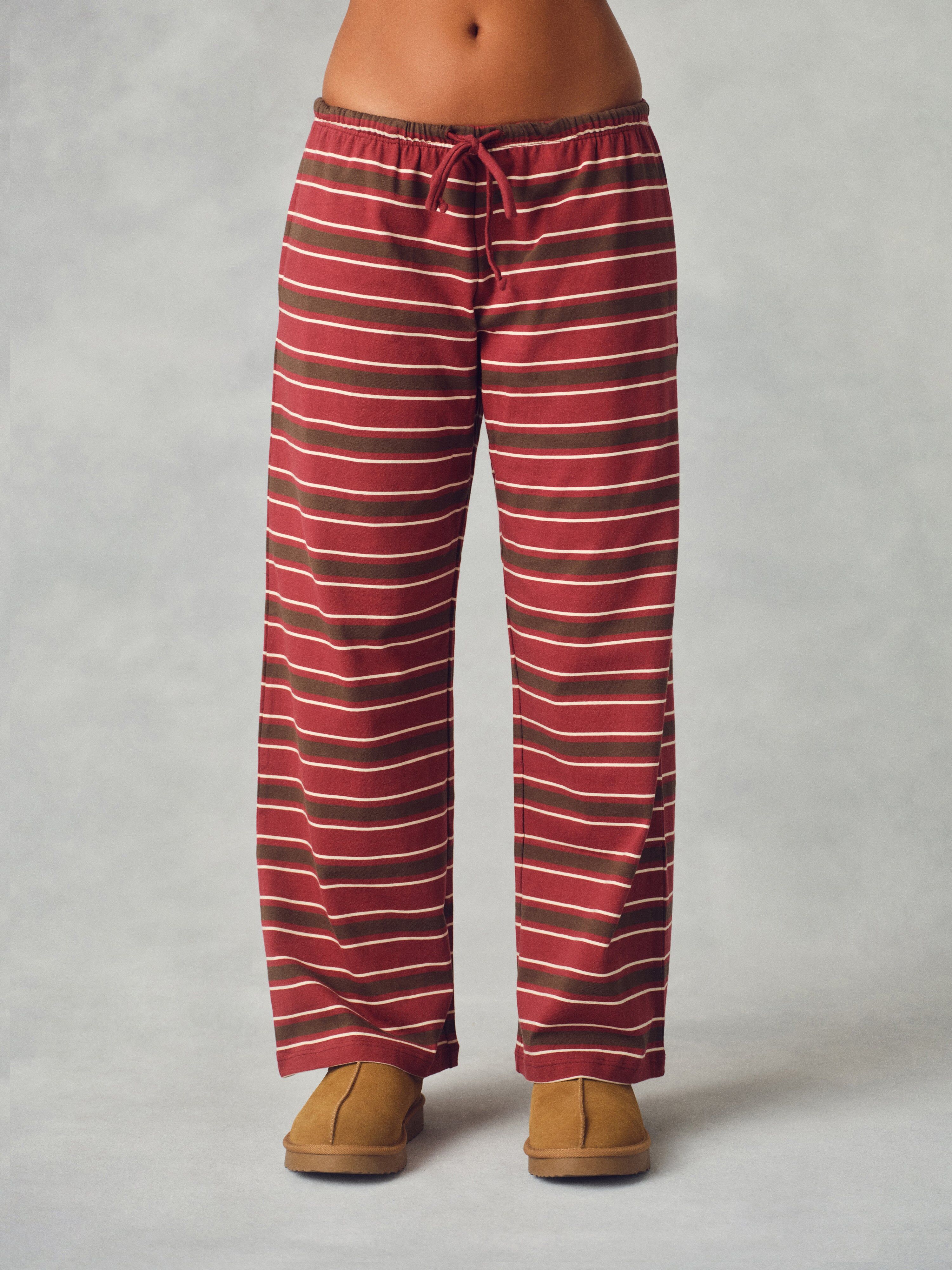 Alternative view of Heavy Cotton Easy Stripe Pants - Sweet Tea