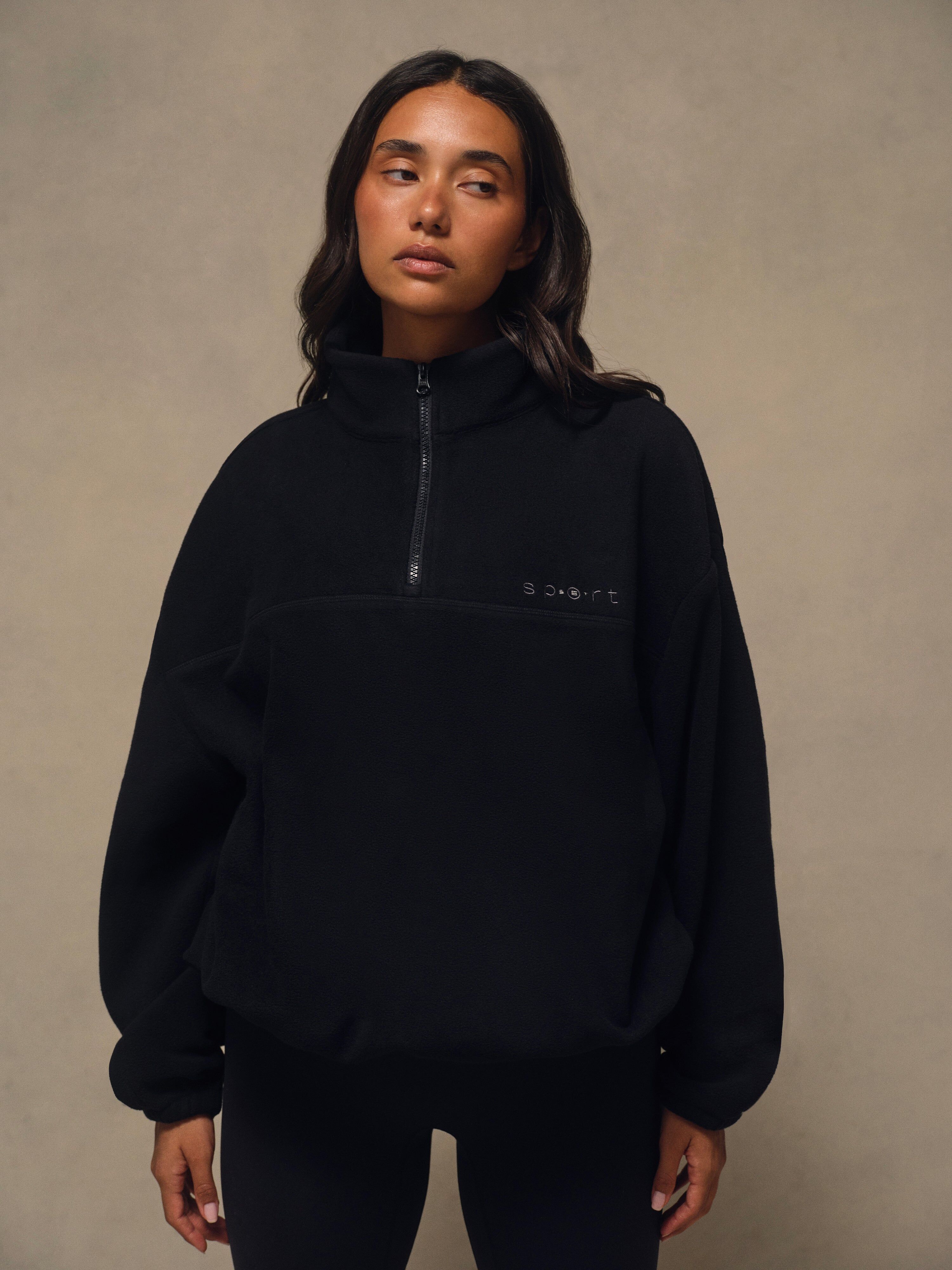 Microfleece Half Zip - Onyx