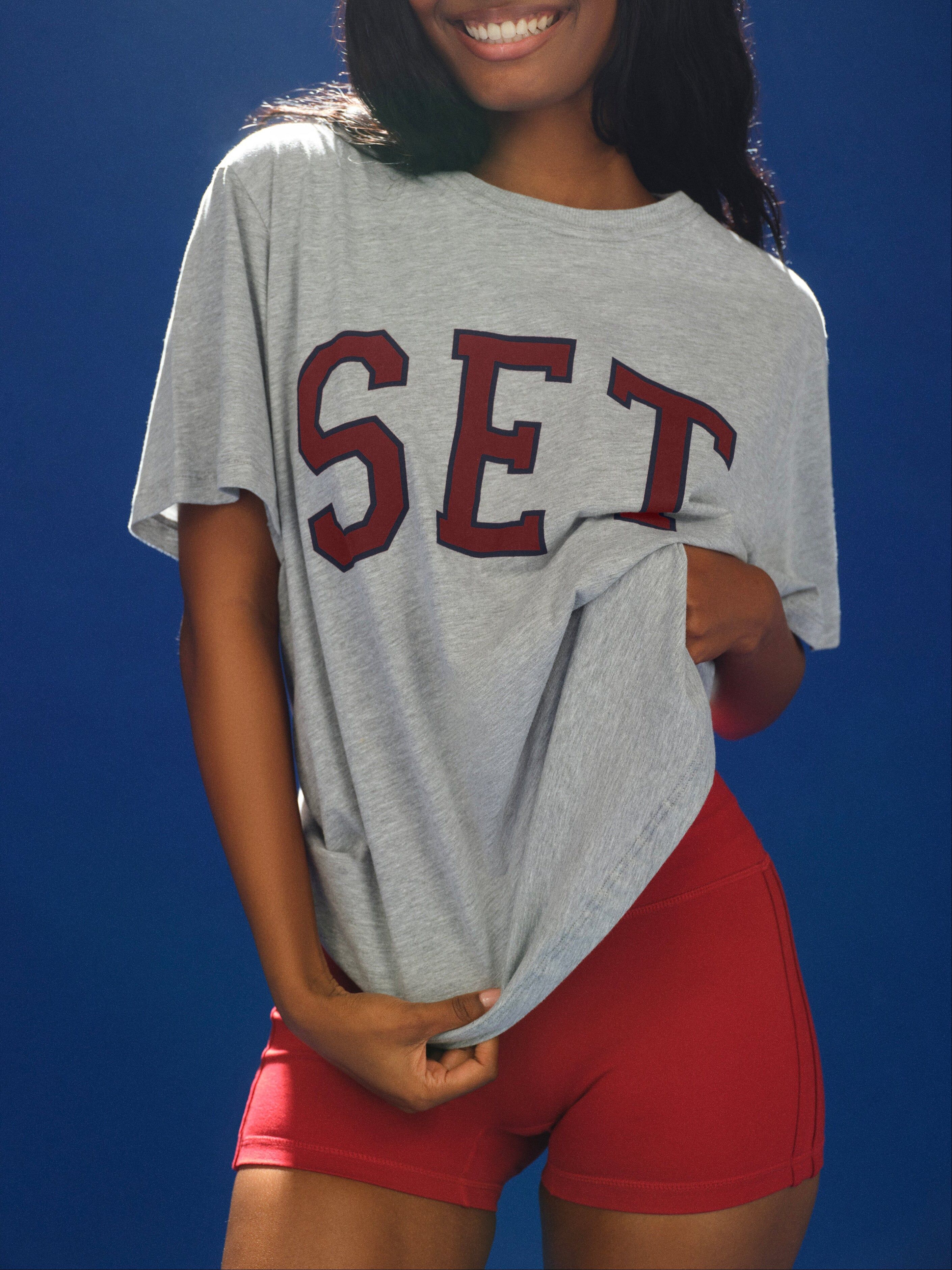 Classic Cotton Daily Set Boyfriend Tee - Fog Heather Grey