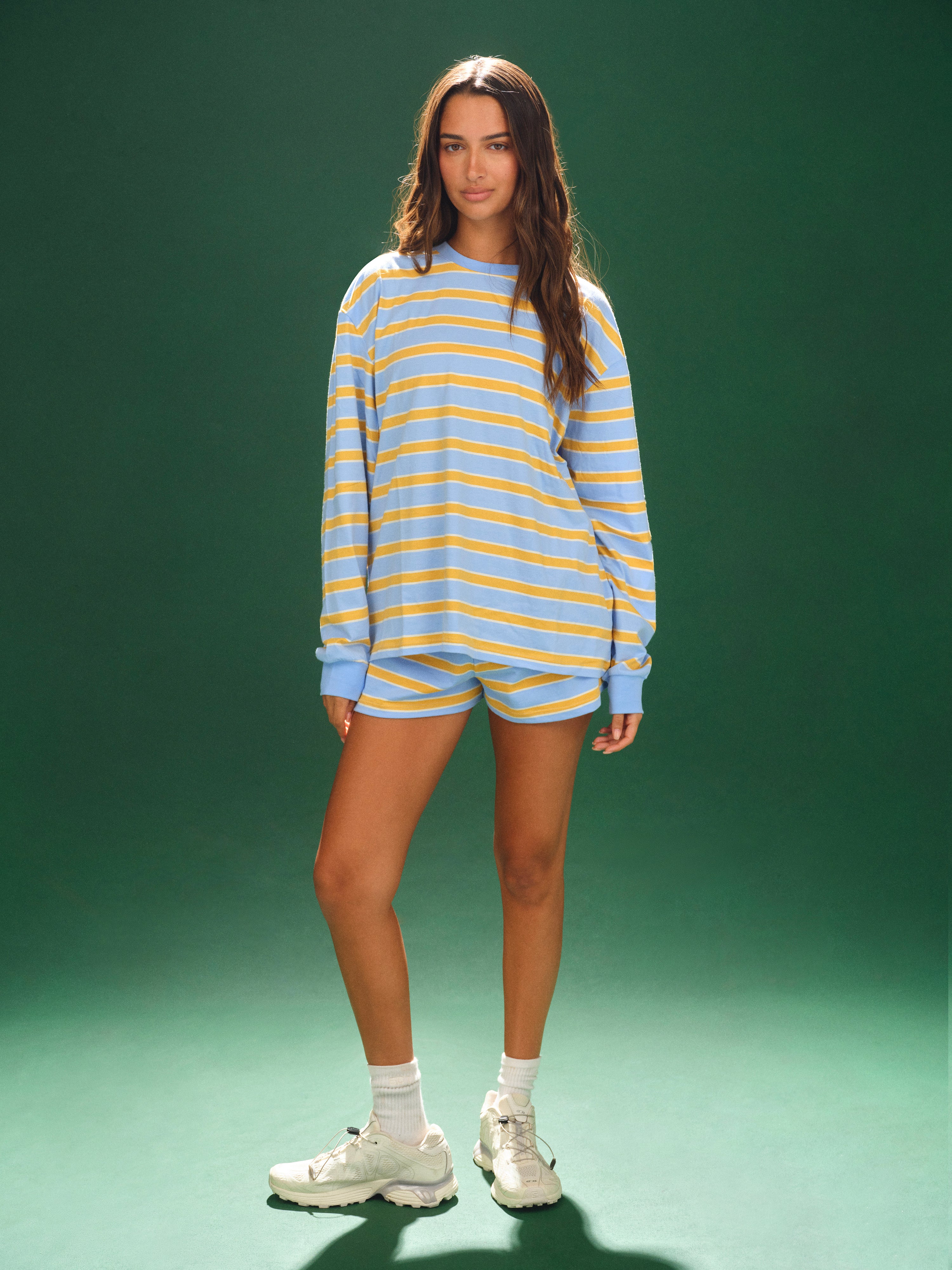 Alternative view of Classic Cotton Daily Stripe Cuffed Long Sleeve - Rodeo