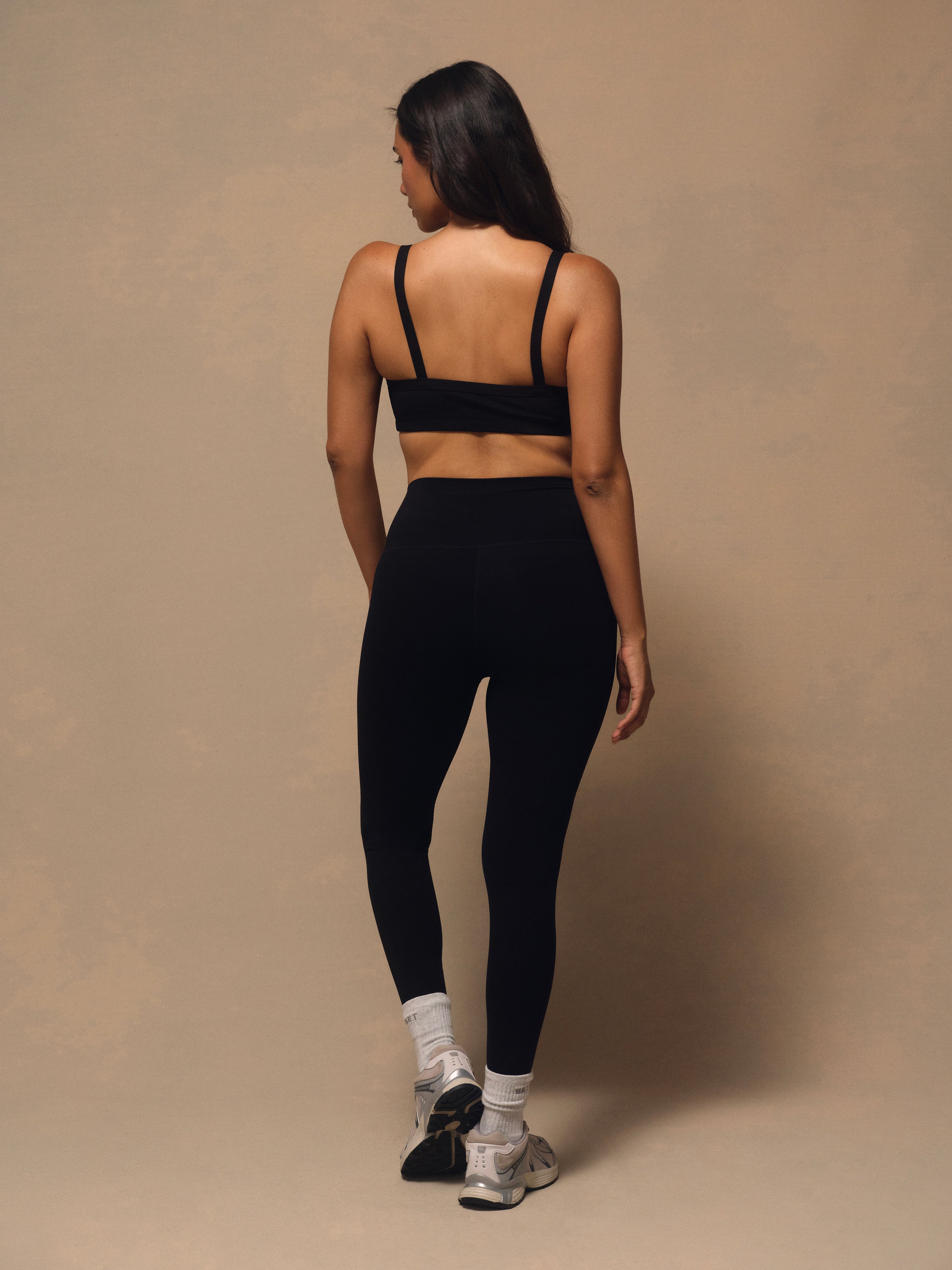 Sportbody Sporty High-Rise Leggings - Onyx - Image 3
