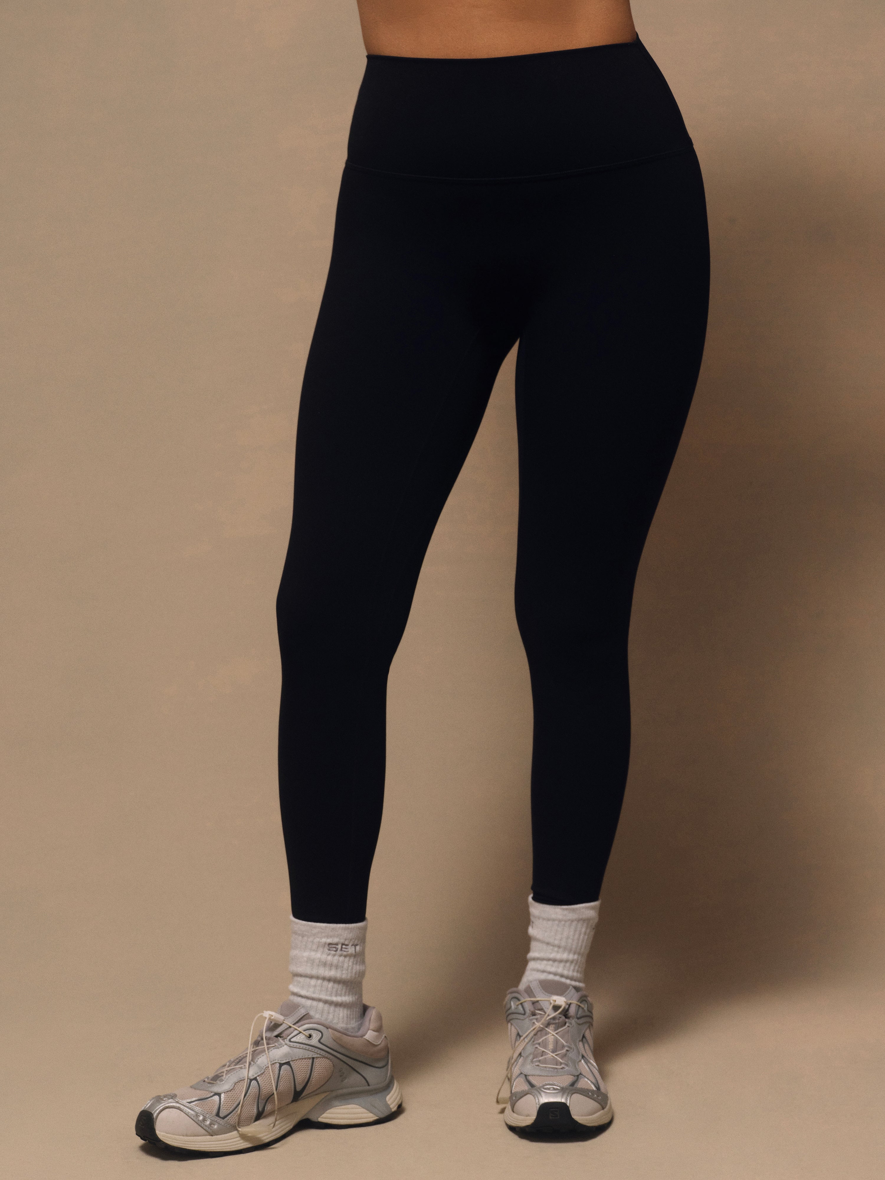 Sportbody Sporty High-Rise Leggings - Onyx - Image 2