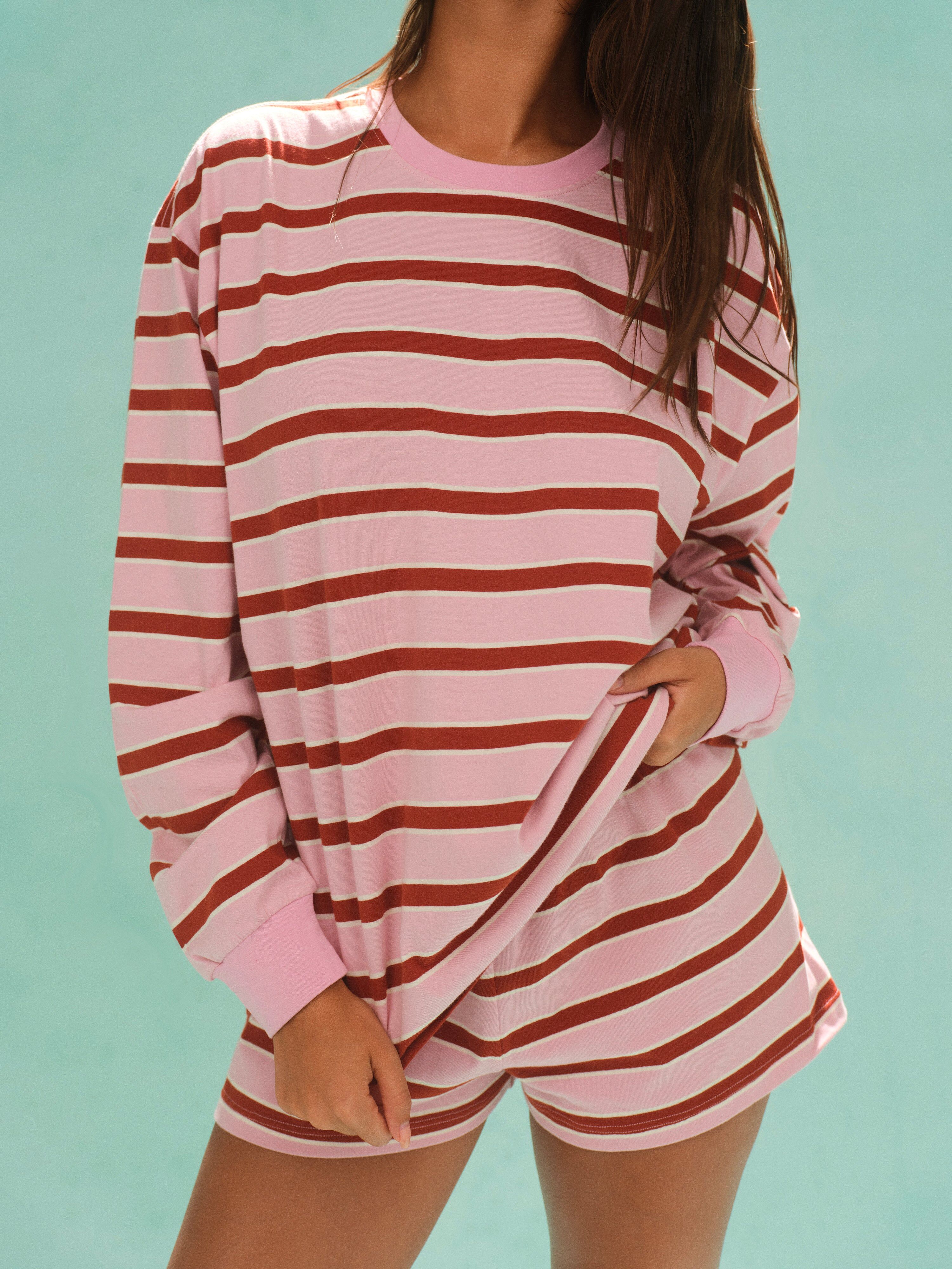 Alternative view of Classic Cotton Daily Stripe Cuffed Long Sleeve - Saint-Tropez